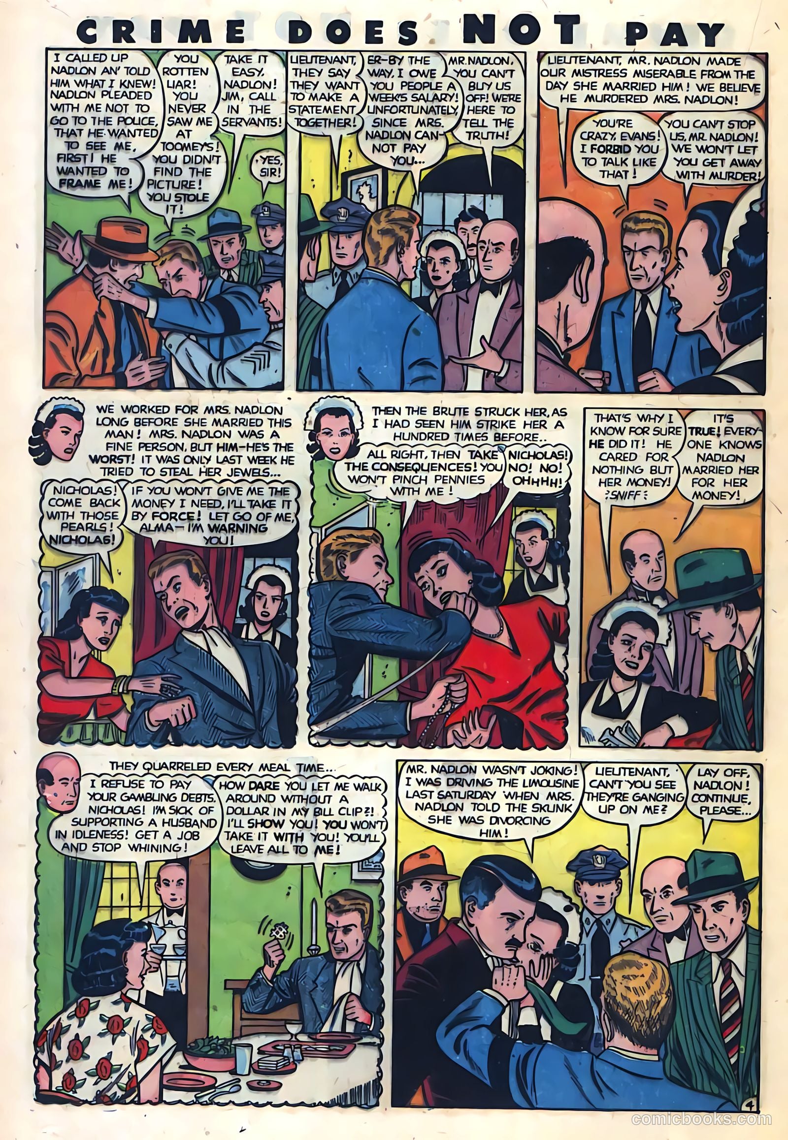 Crime Does Not Pay #86 (1950) — page 20 of 51