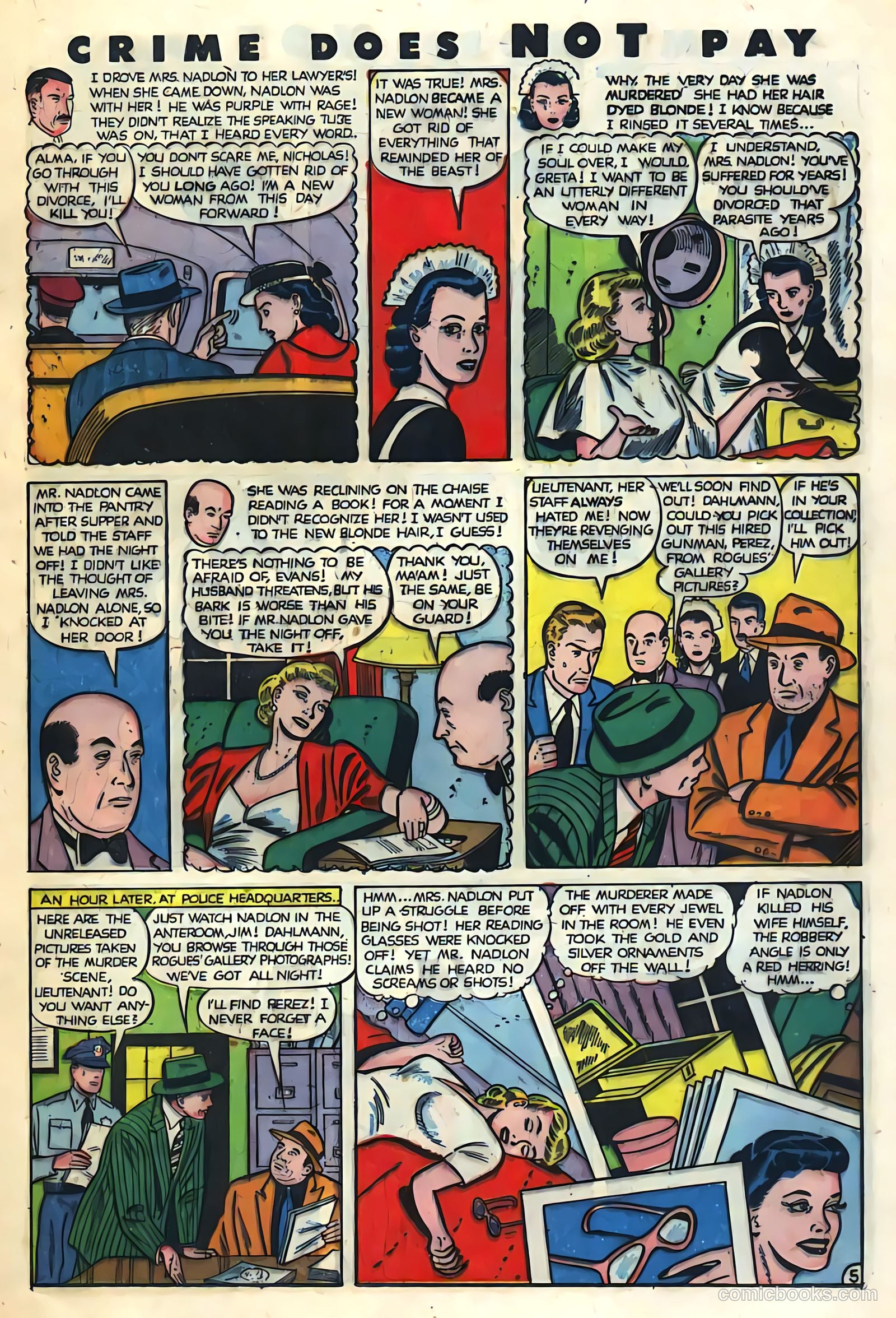 Crime Does Not Pay #86 (1950) — page 21 of 51