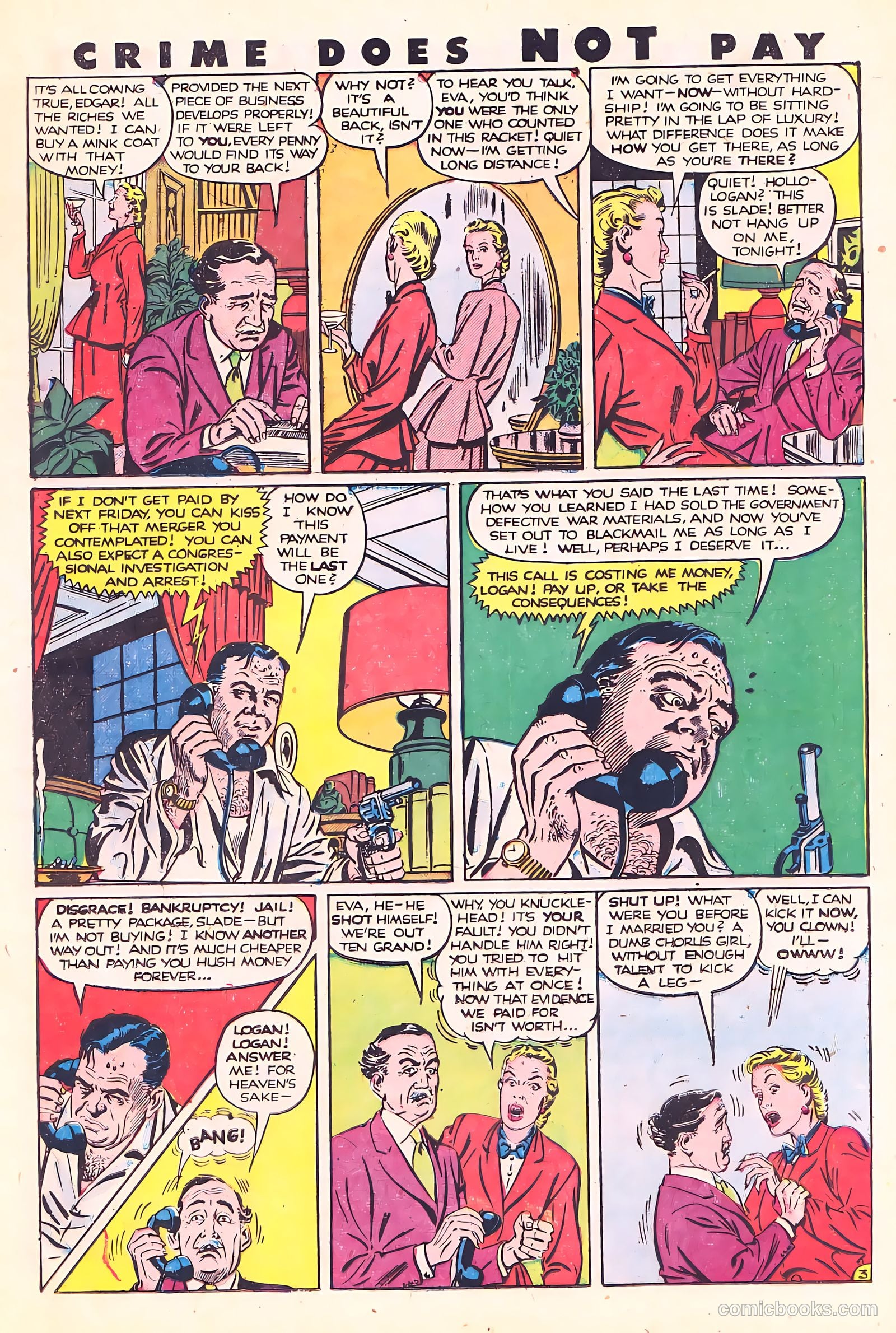 Crime Does Not Pay #87 (1950) — page 21 of 53