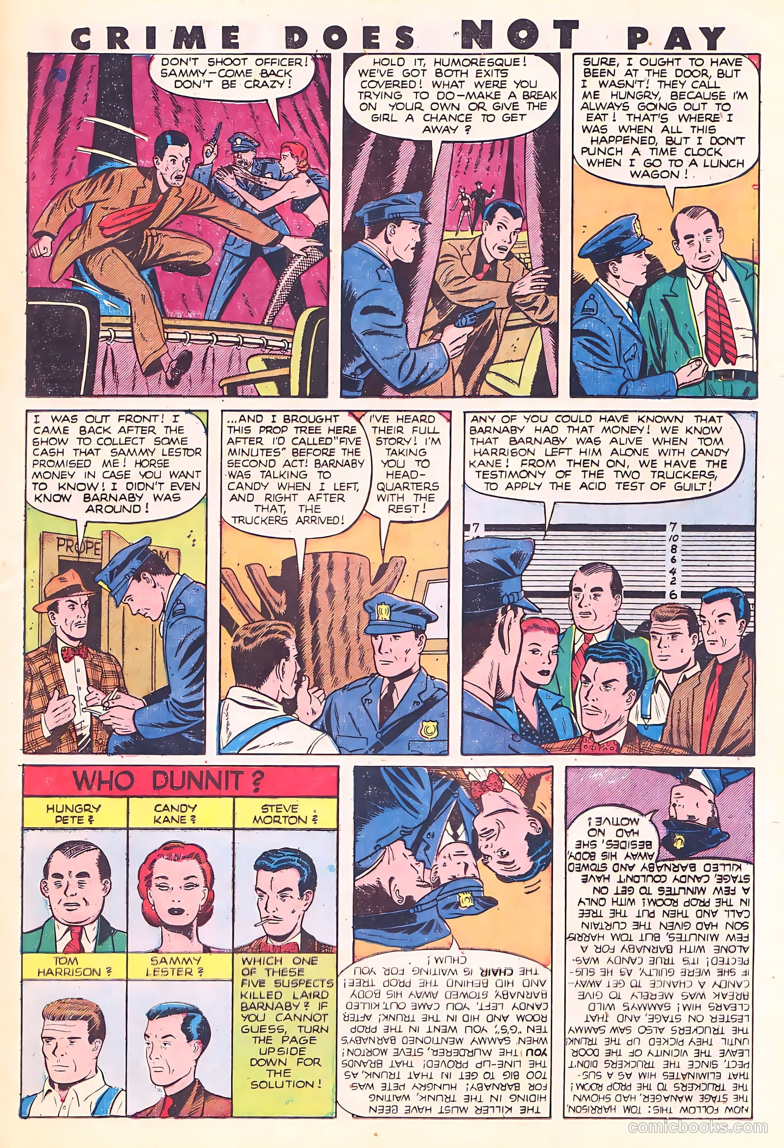 Crime Does Not Pay #87 (1950) — page 33 of 53