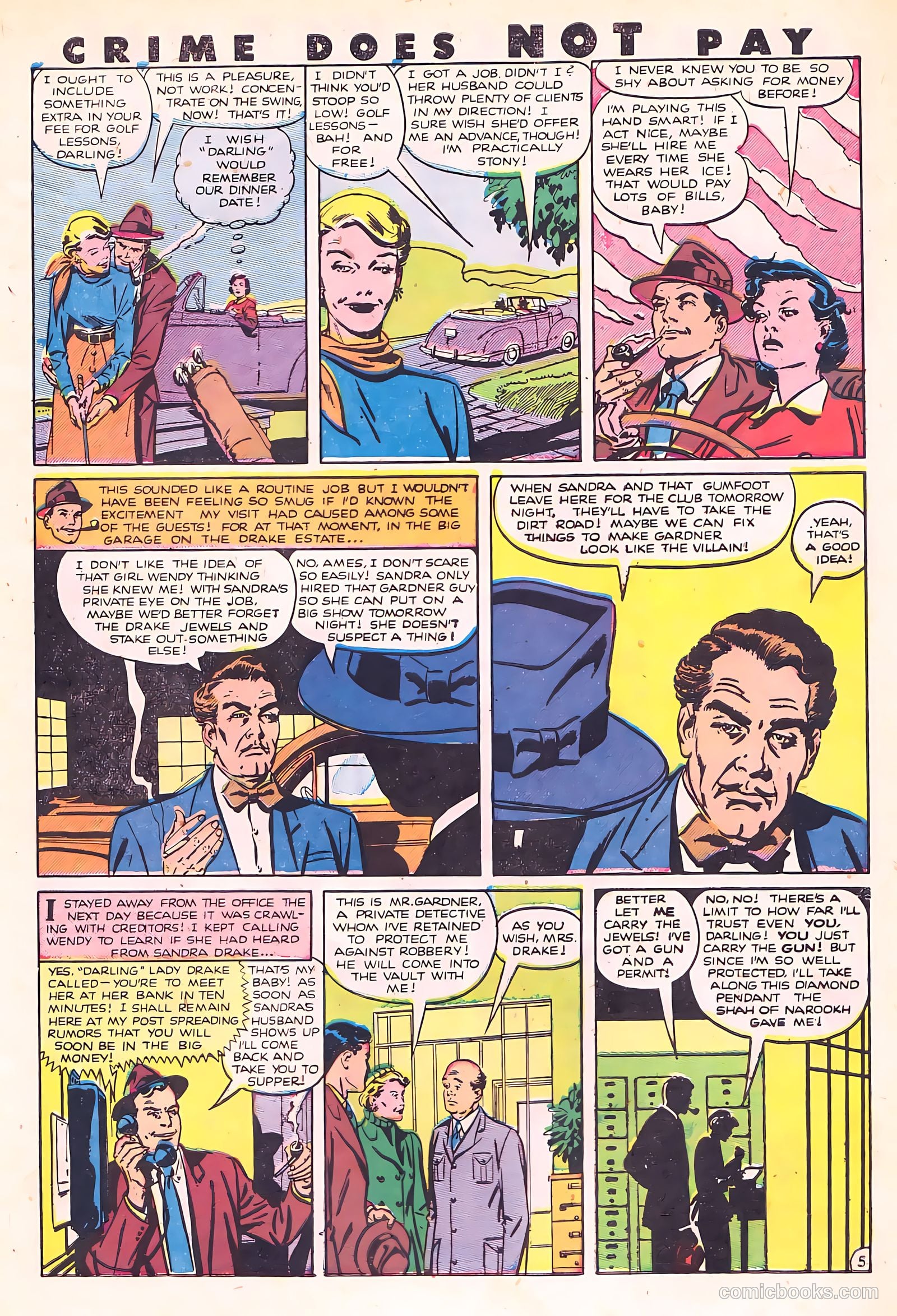 Crime Does Not Pay #89 (1950) — page 7 of 53