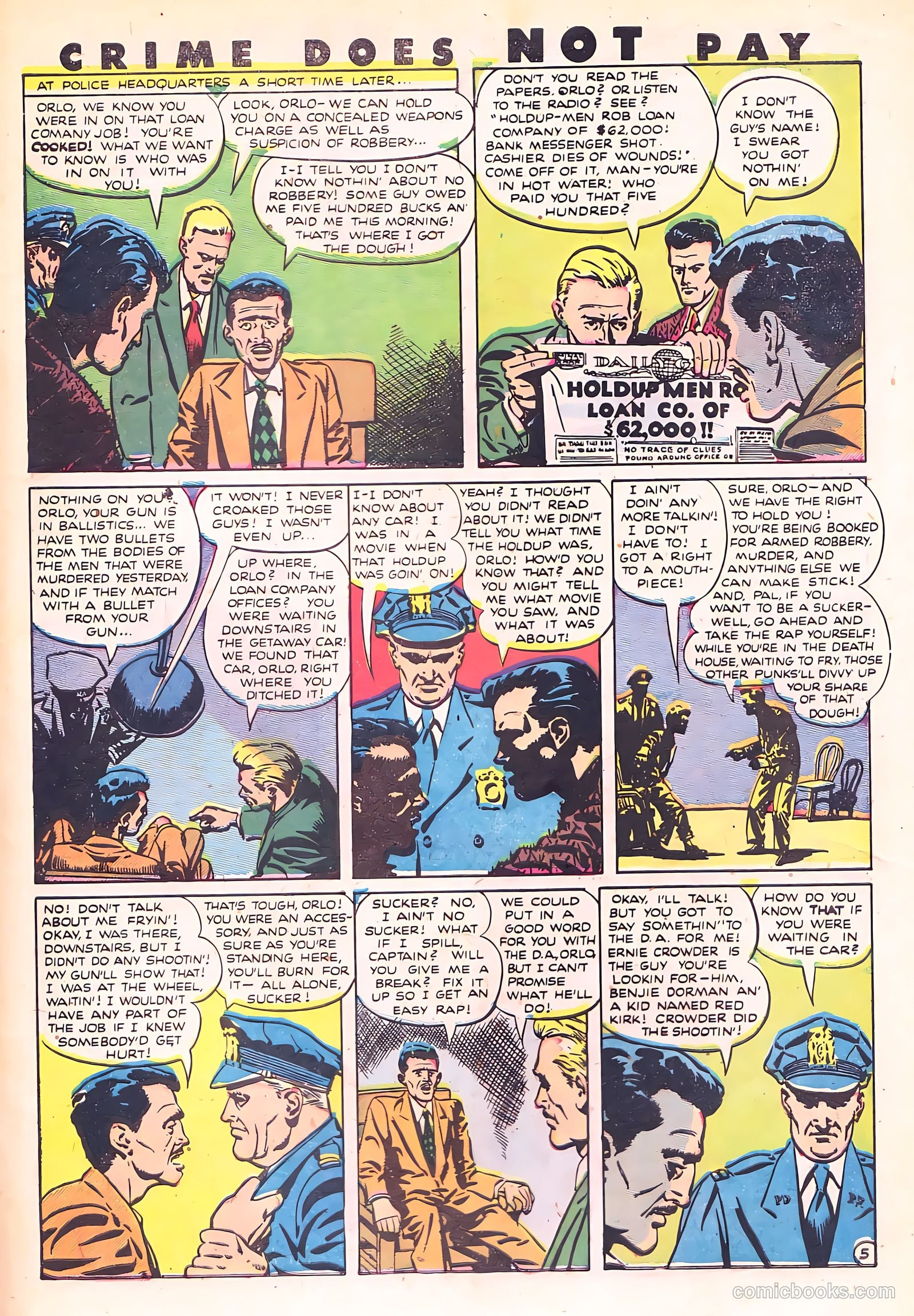 Crime Does Not Pay #89 (1950) — page 44 of 53