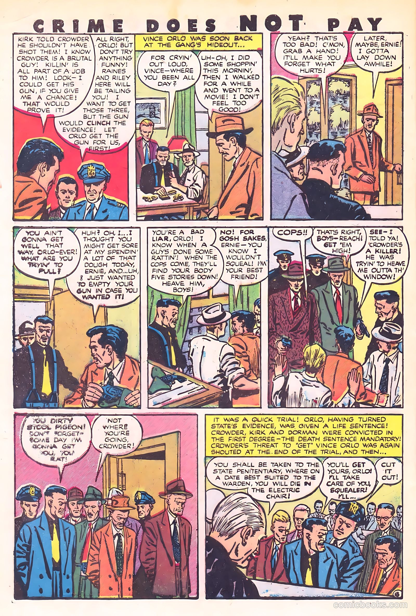 Crime Does Not Pay #89 (1950) — page 45 of 53