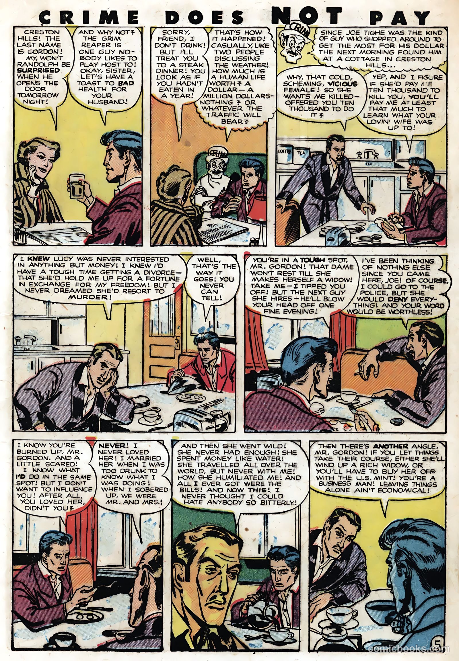 Crime Does Not Pay #90 (1950) — page 21 of 52