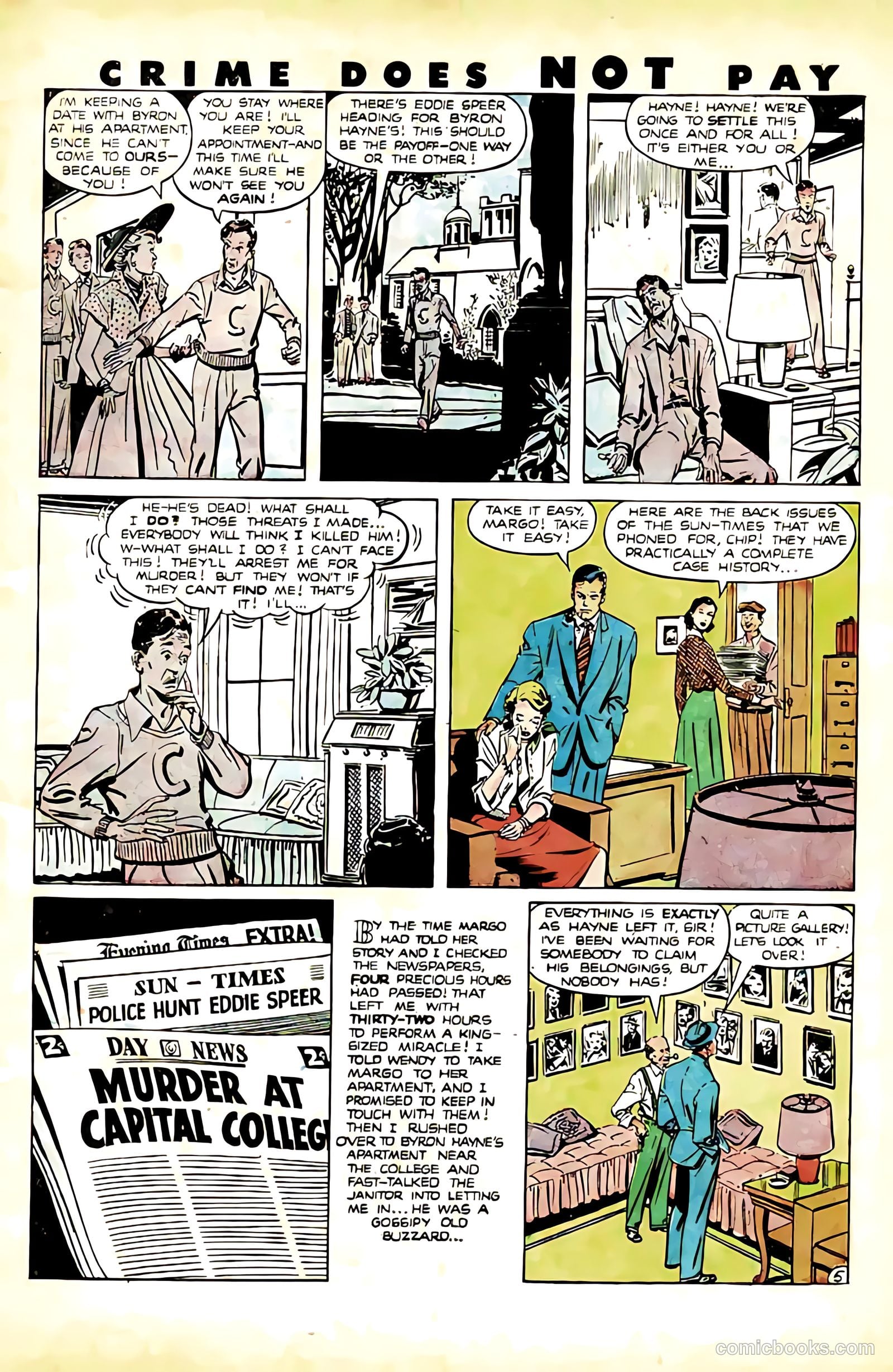 Crime Does Not Pay #91 (1950) — page 7 of 52