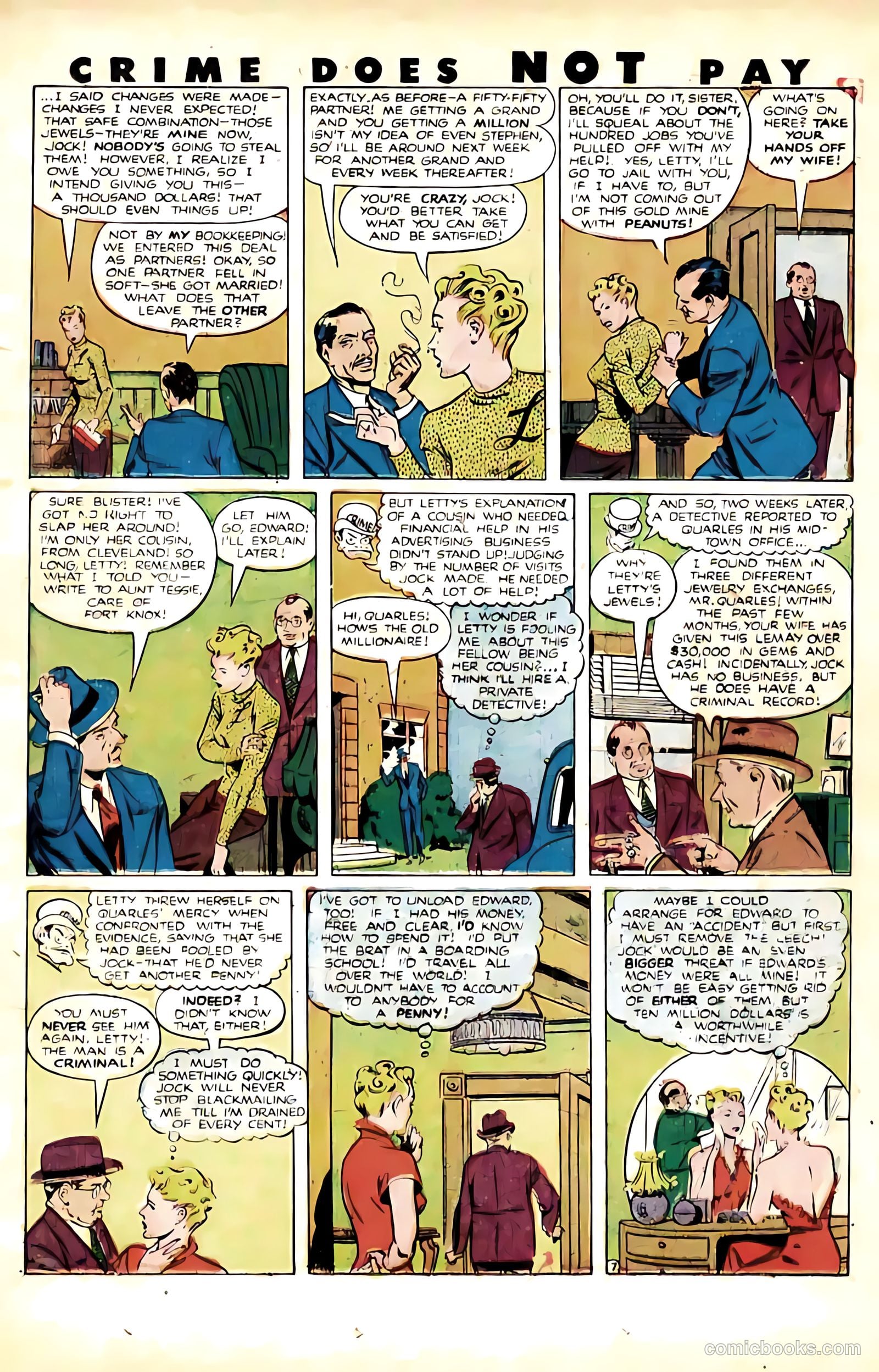Crime Does Not Pay #91 (1950) — page 25 of 52