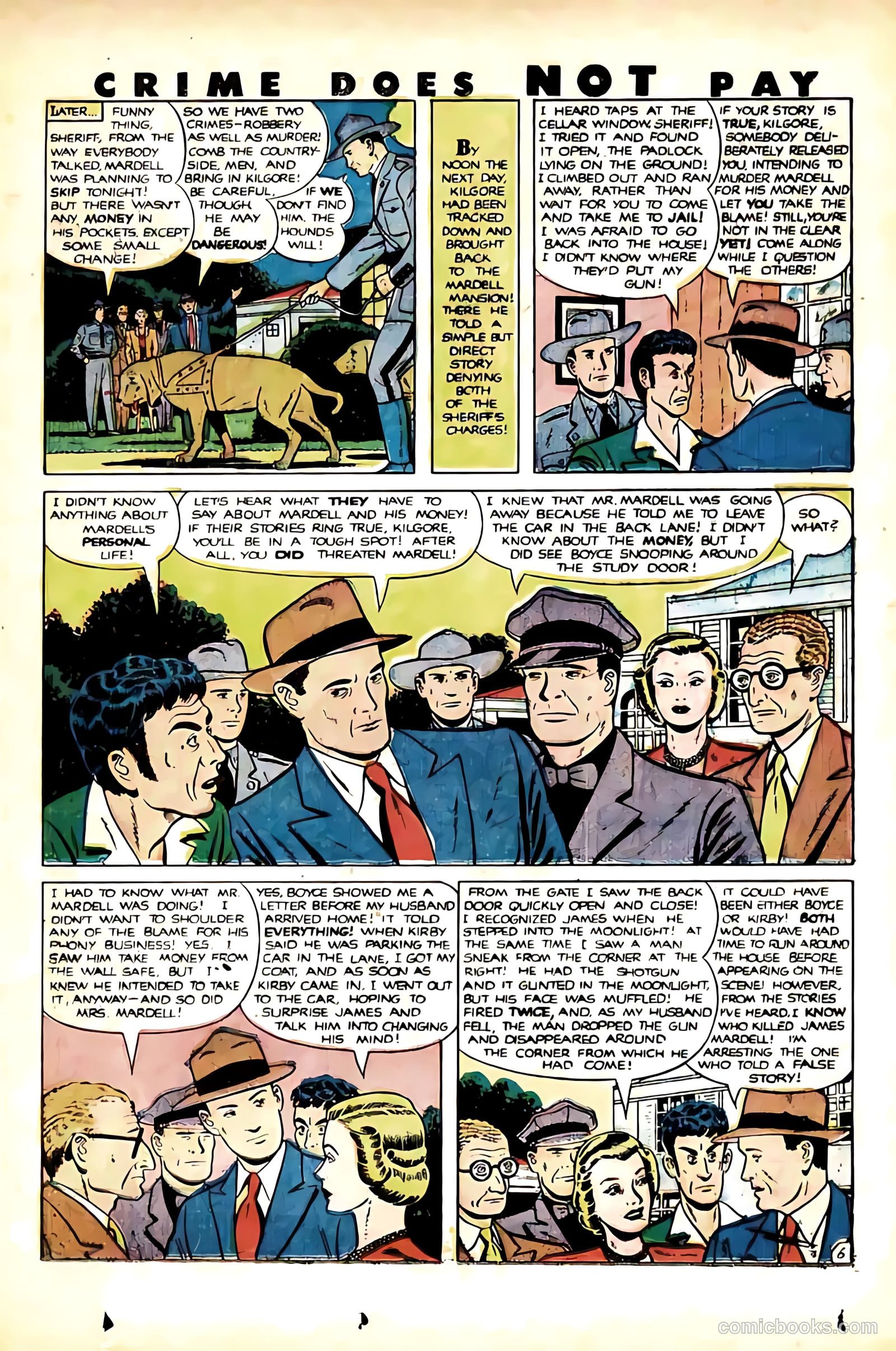 Crime Does Not Pay #91 (1950) — page 37 of 52