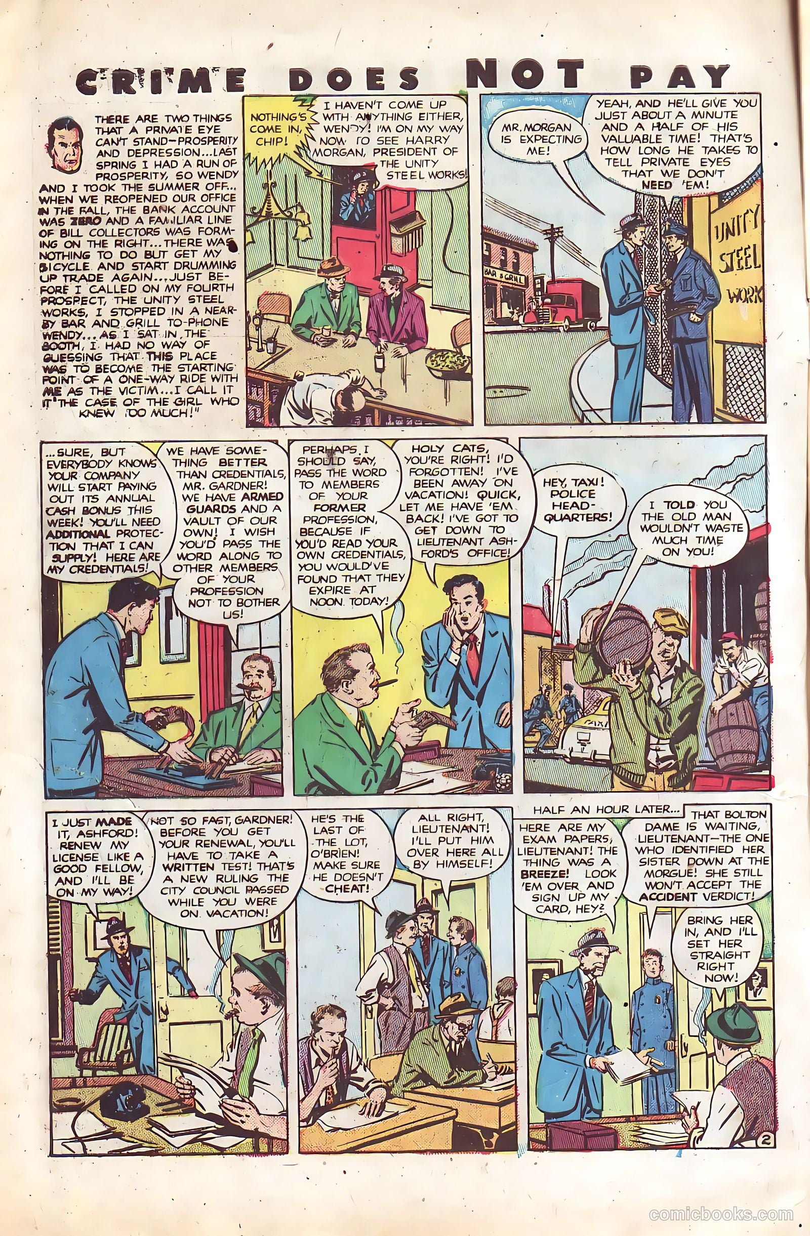 Crime Does Not Pay #92 (1950) — page 4 of 52
