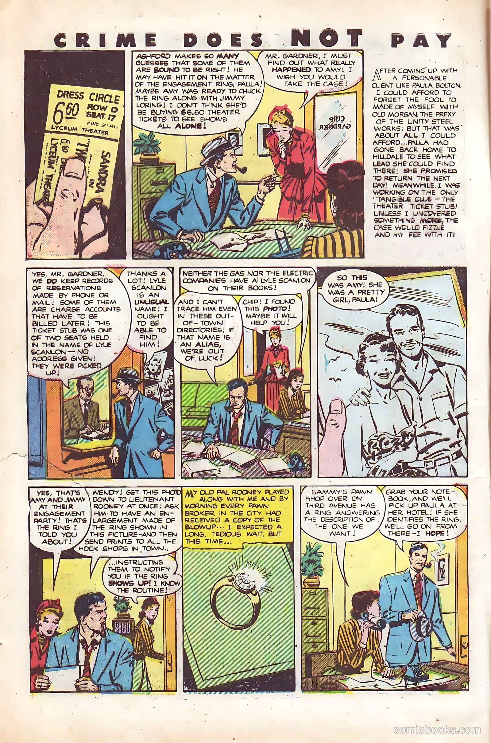 Crime Does Not Pay #92 (1950) — page 6 of 52