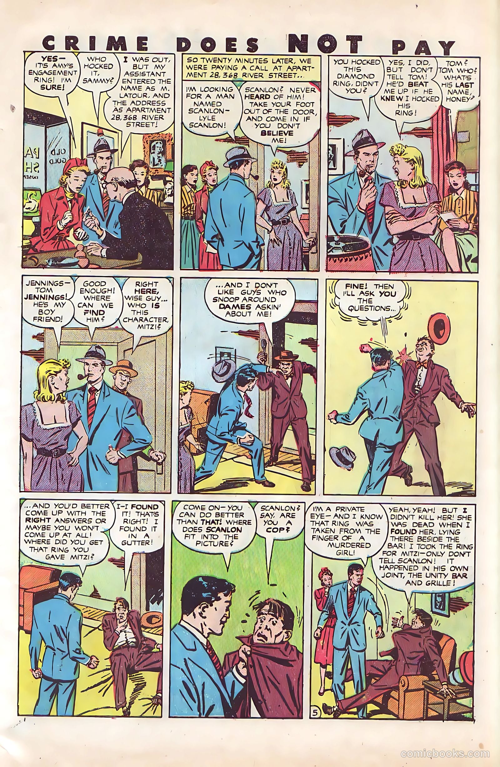 Crime Does Not Pay #92 (1950) — page 7 of 52