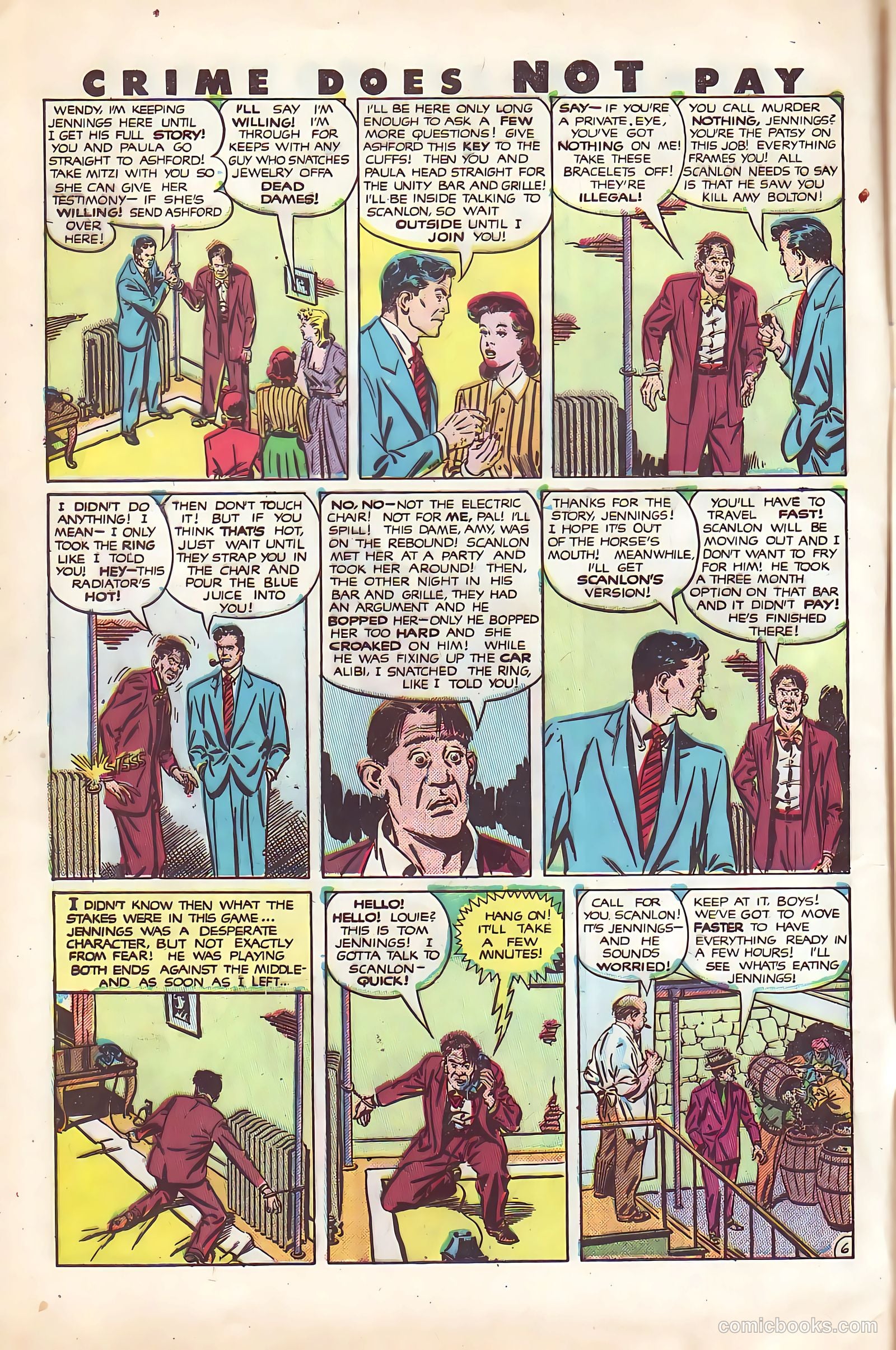 Crime Does Not Pay #92 (1950) — page 8 of 52