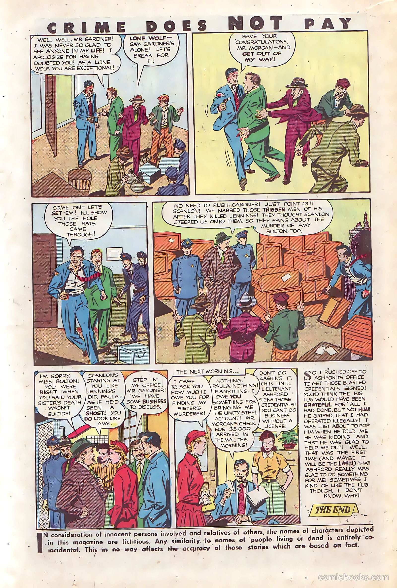 Crime Does Not Pay #92 (1950) — page 15 of 52