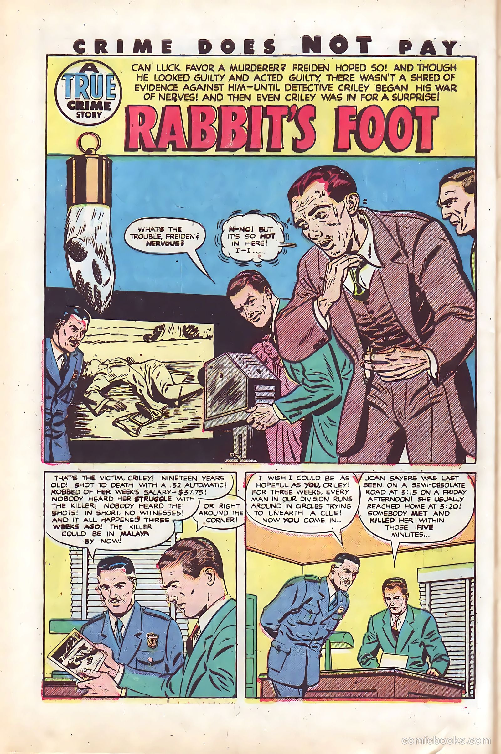 Crime Does Not Pay #92 (1950) — page 40 of 52