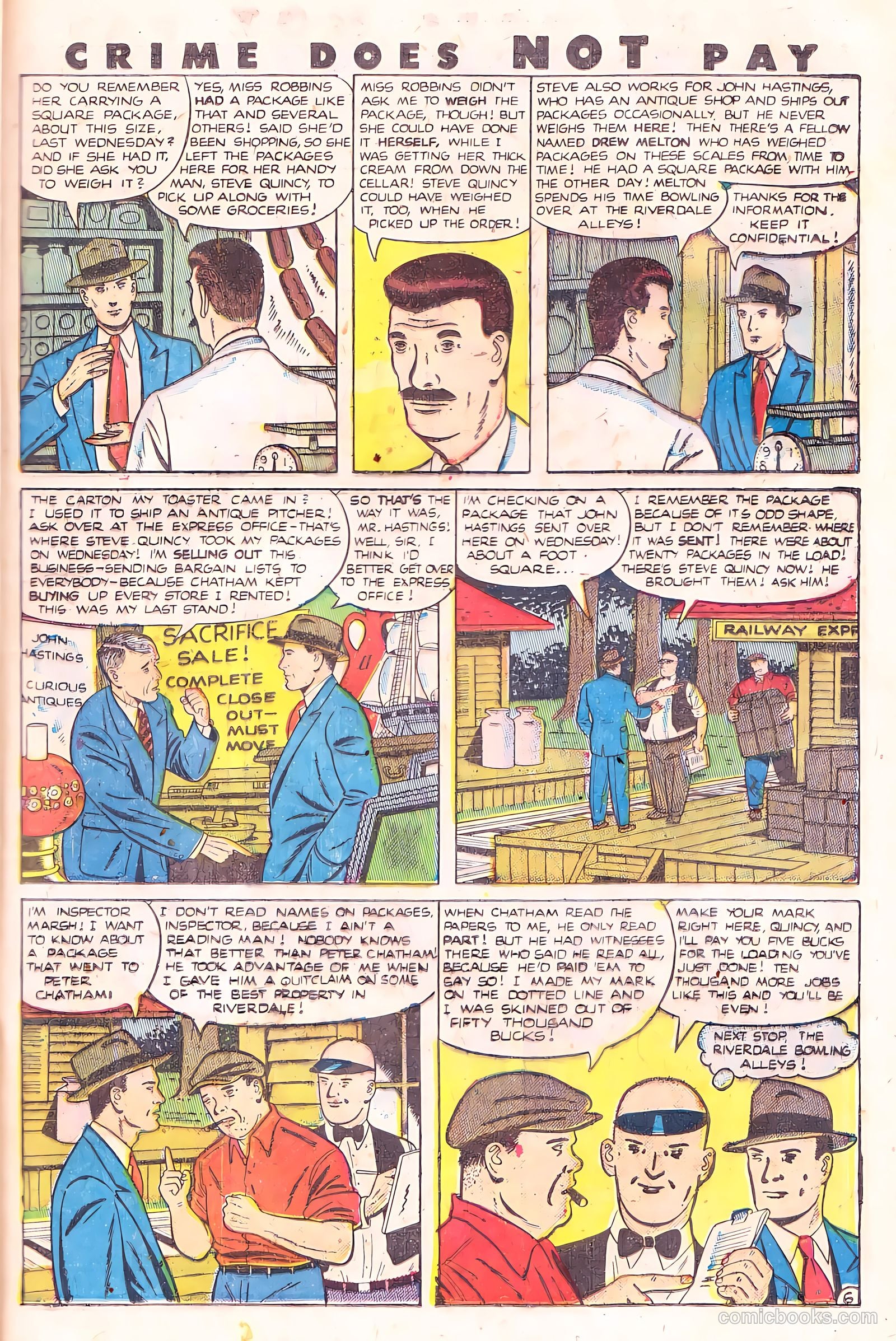 Crime Does Not Pay #93 (1950) — page 35 of 53