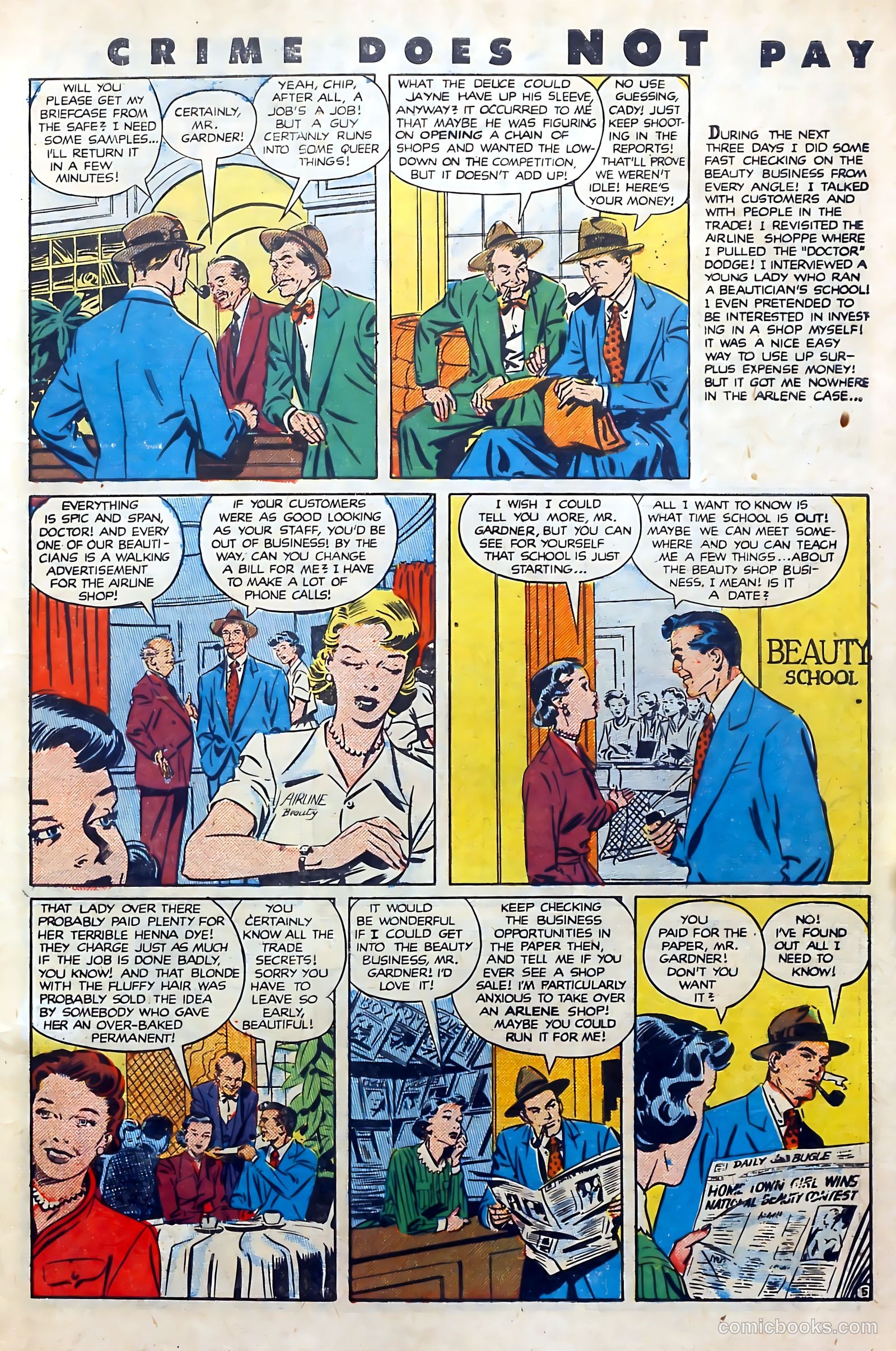 Crime Does Not Pay #94 (1950) — page 7 of 52
