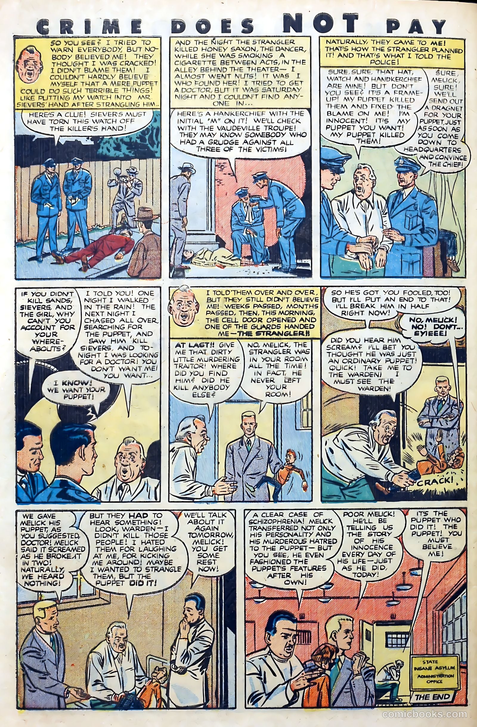 Crime Does Not Pay #94 (1950) — page 40 of 52