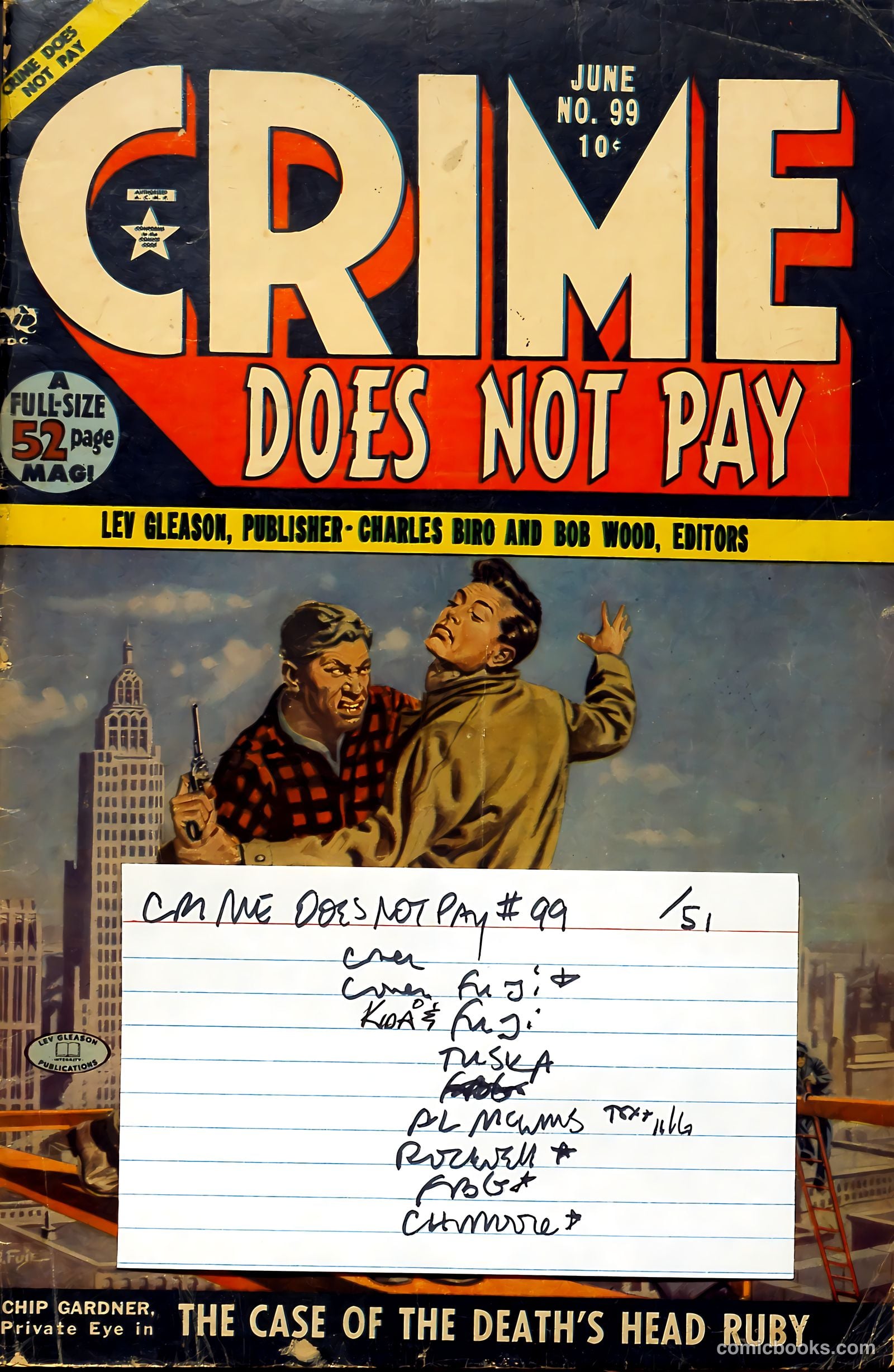 Crime Does Not Pay #99 (1951) — page 53 of 53