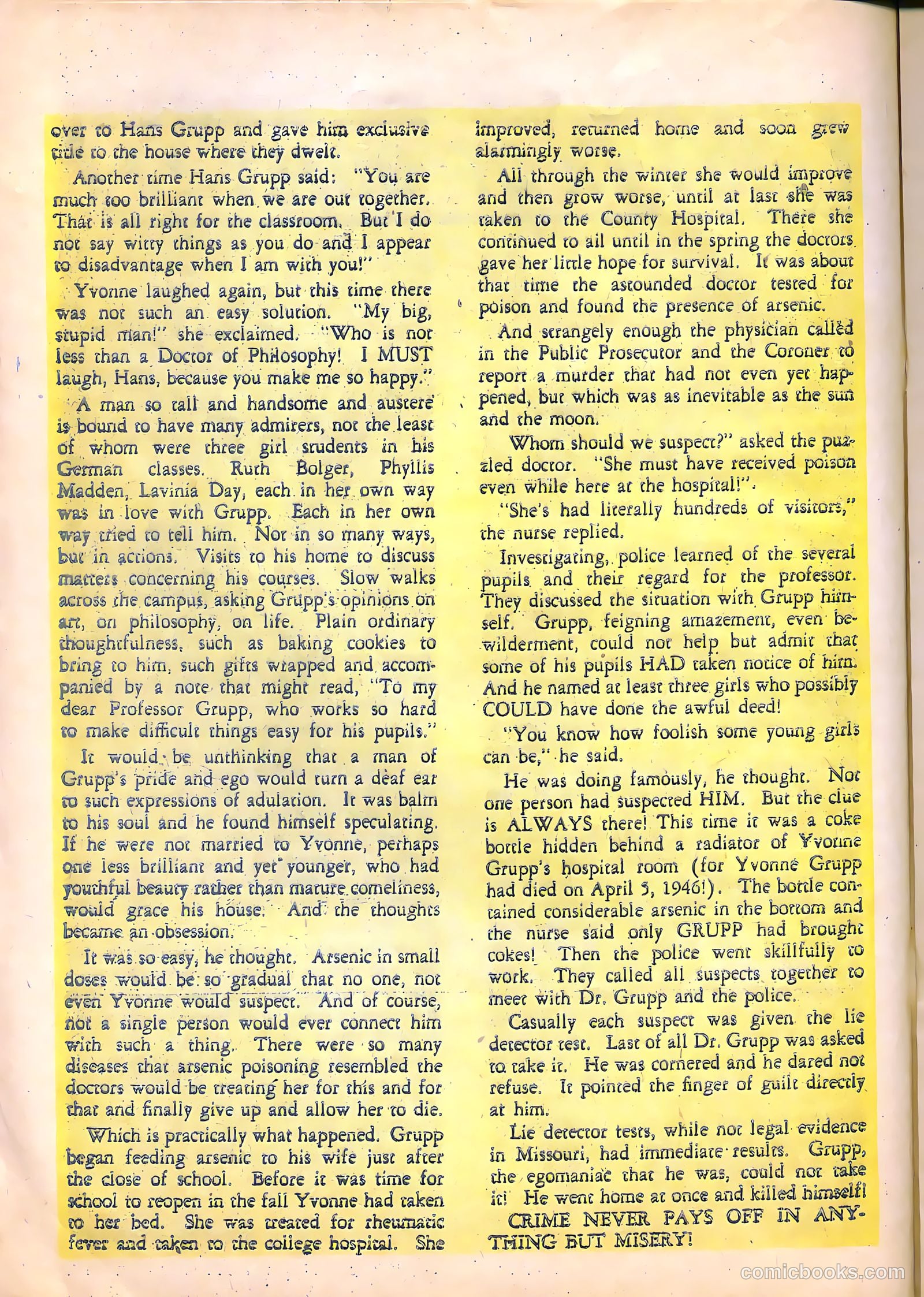 Crime Fighting Detective #19 (1952) — page 16 of 36