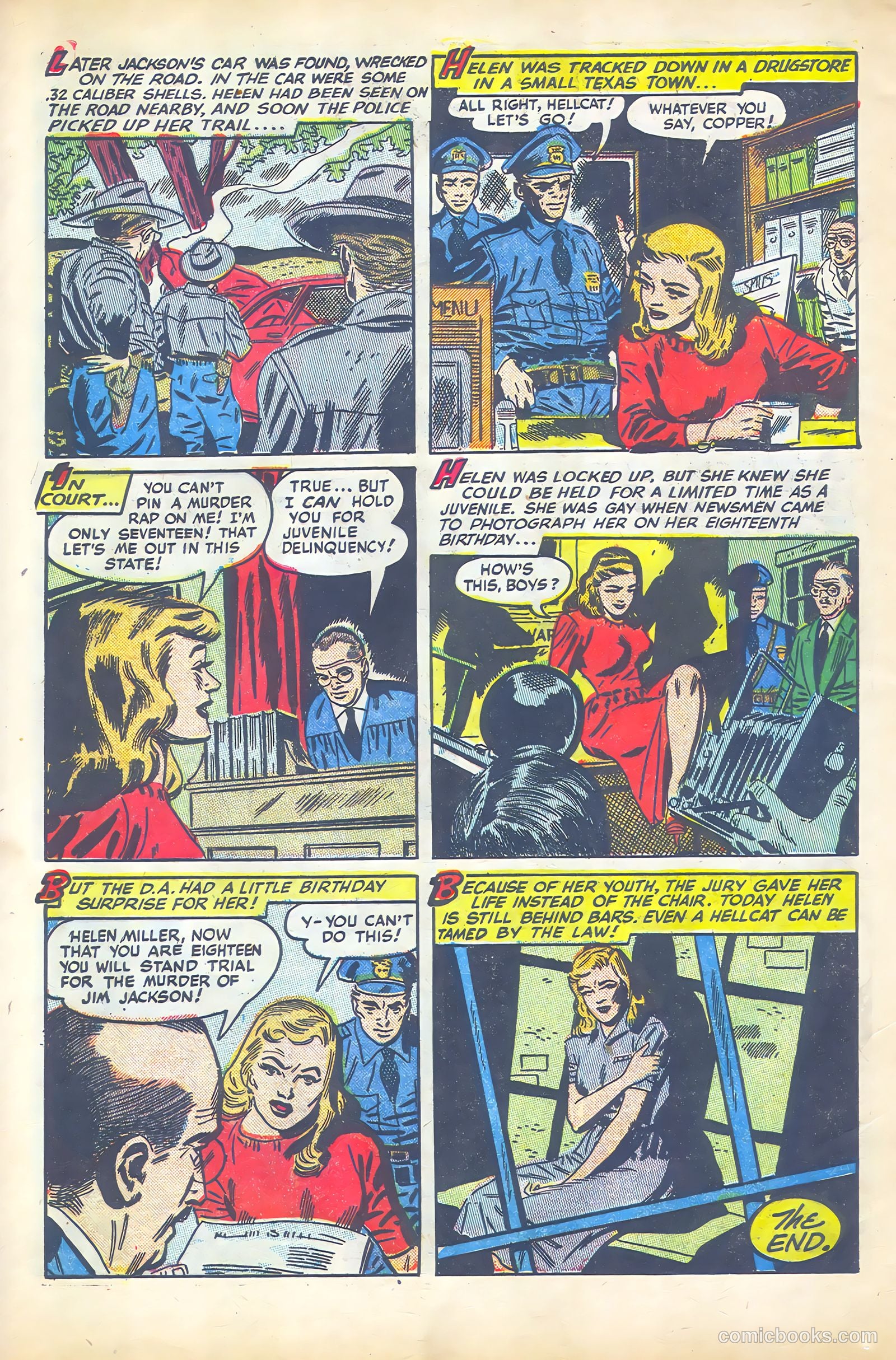 Crime Files #5 (1952) — page 28 of 36