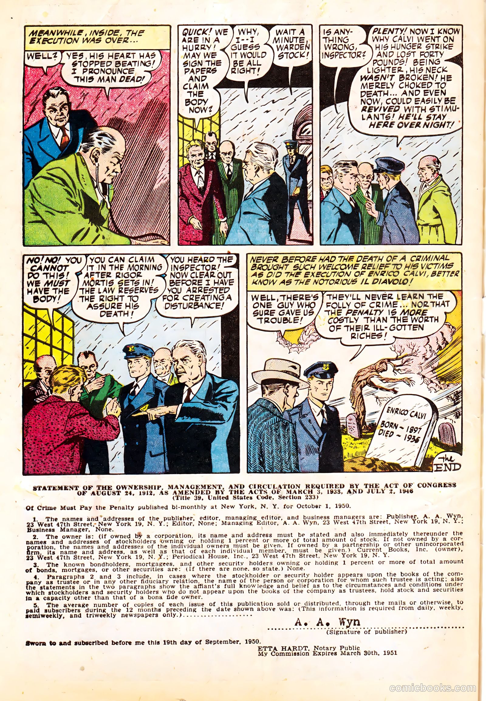 Crime Must Pay the Penalty #19 (1951) — page 34 of 36