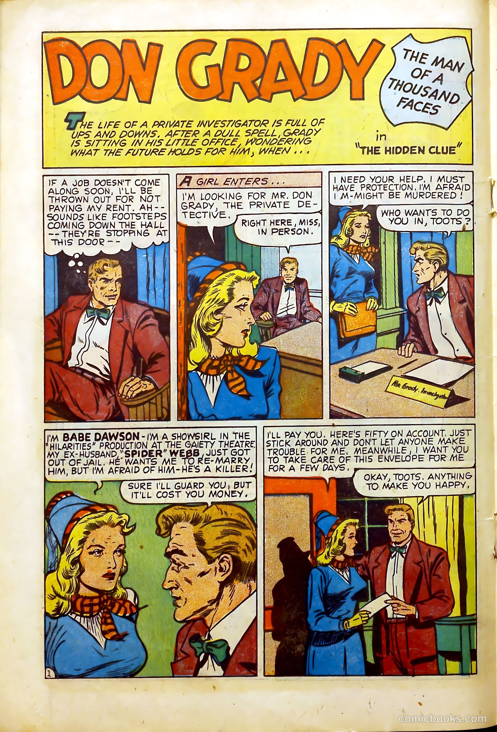 Crime Mysteries #1 (1952) — page 19 of 37