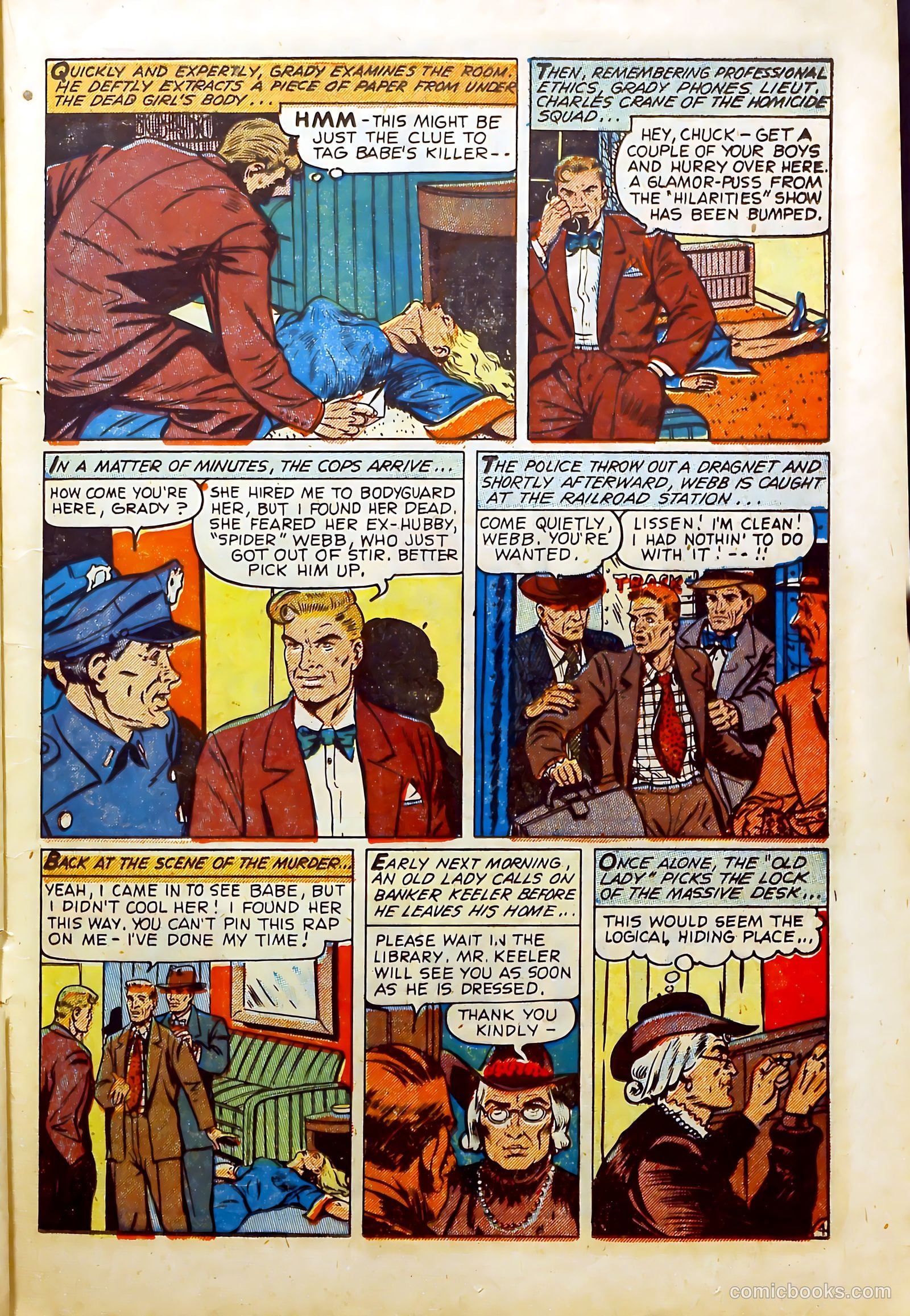 Crime Mysteries #1 (1952) — page 22 of 37