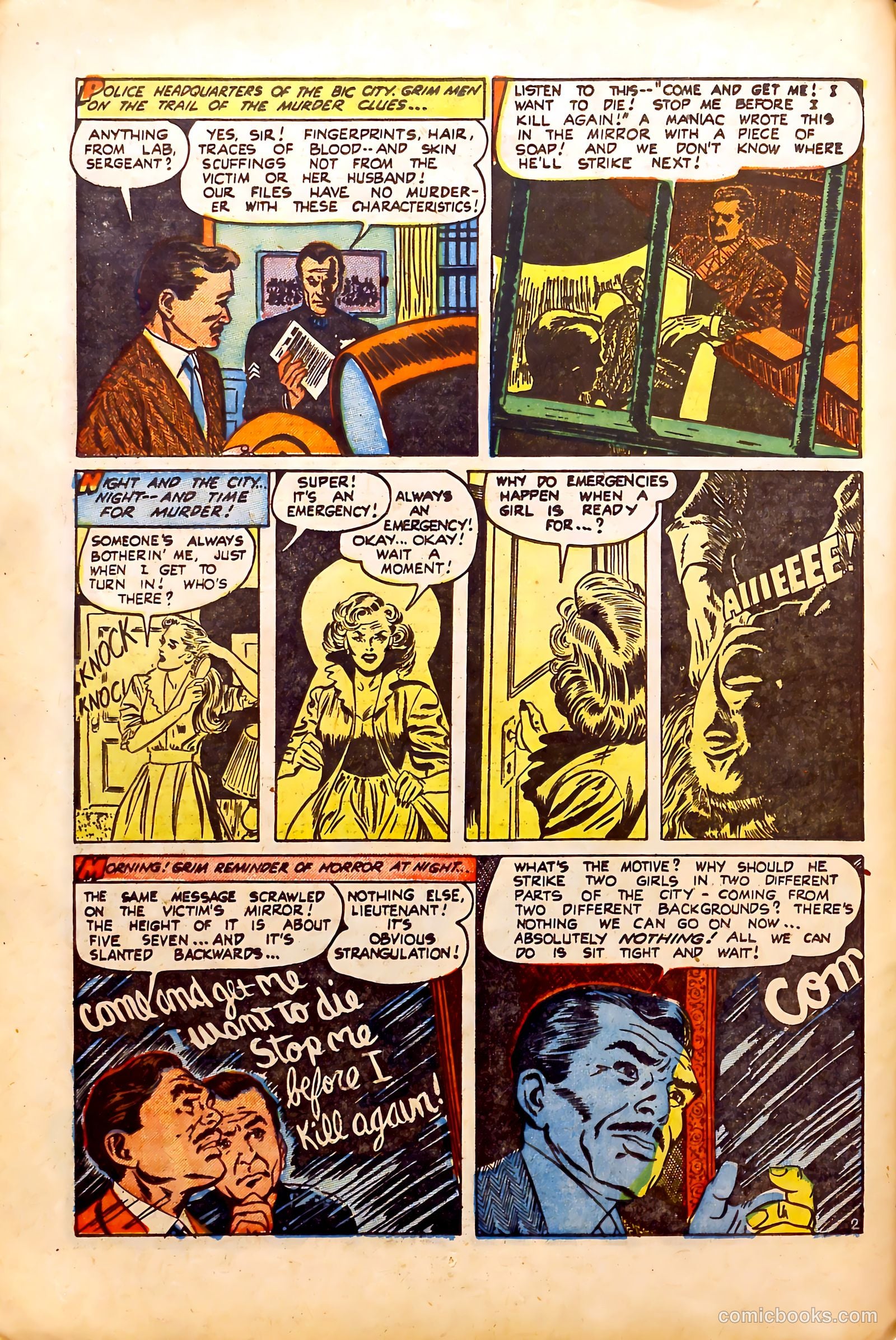 Crime Mysteries #11 (1954) — page 14 of 36