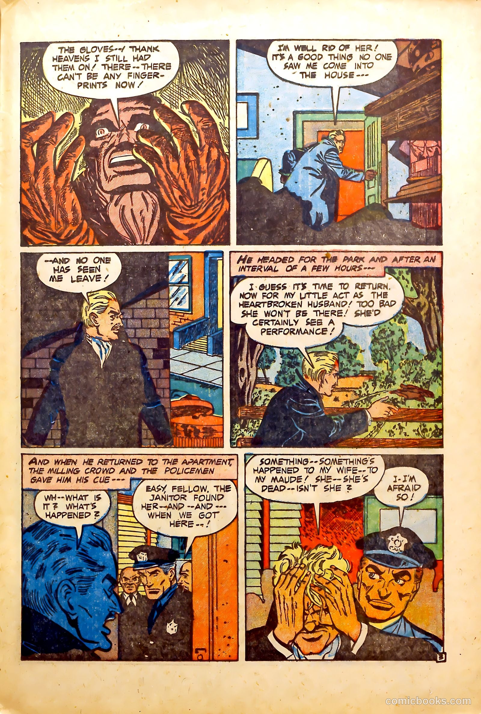 Crime Mysteries #11 (1954) — page 21 of 36