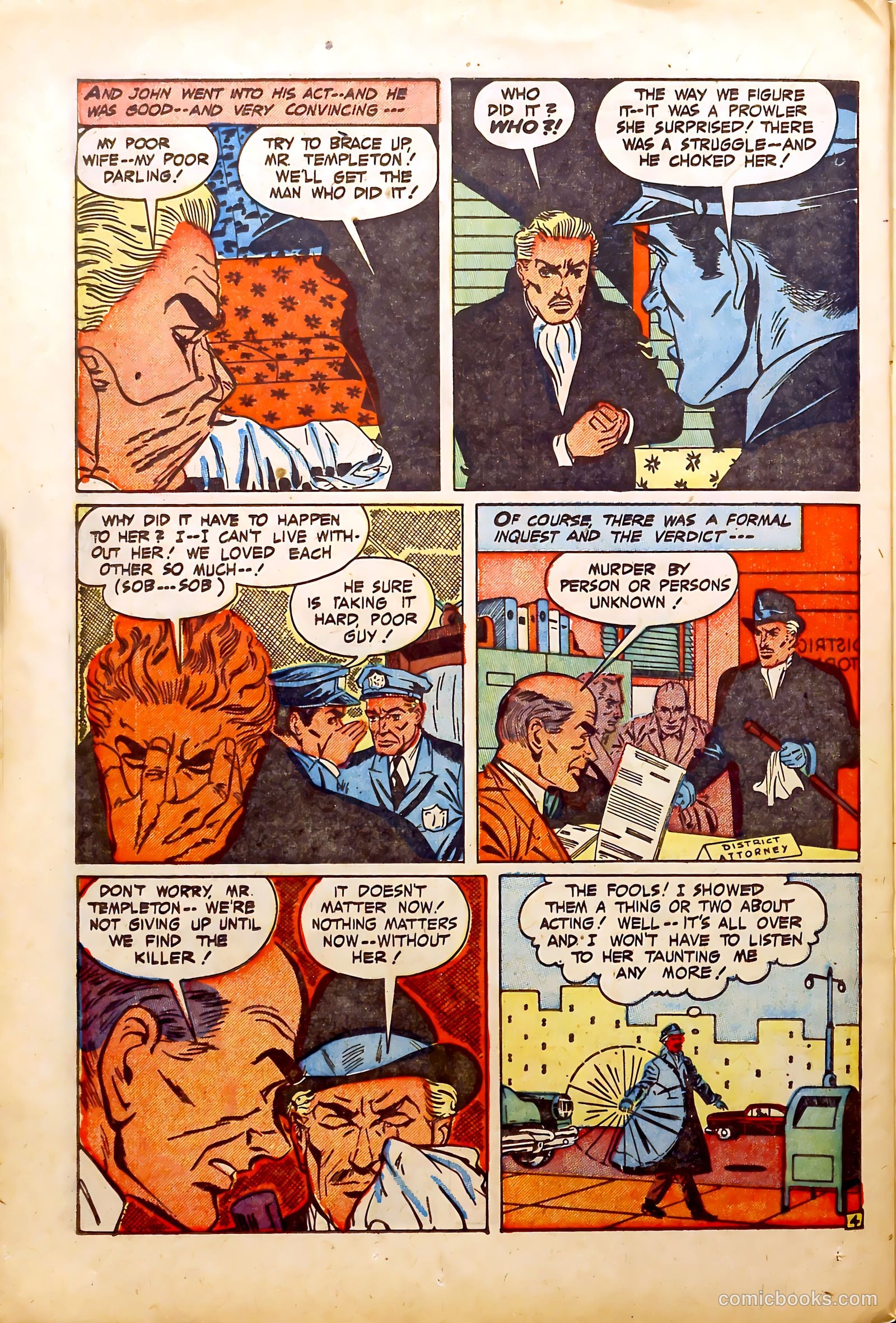 Crime Mysteries #11 (1954) — page 22 of 36