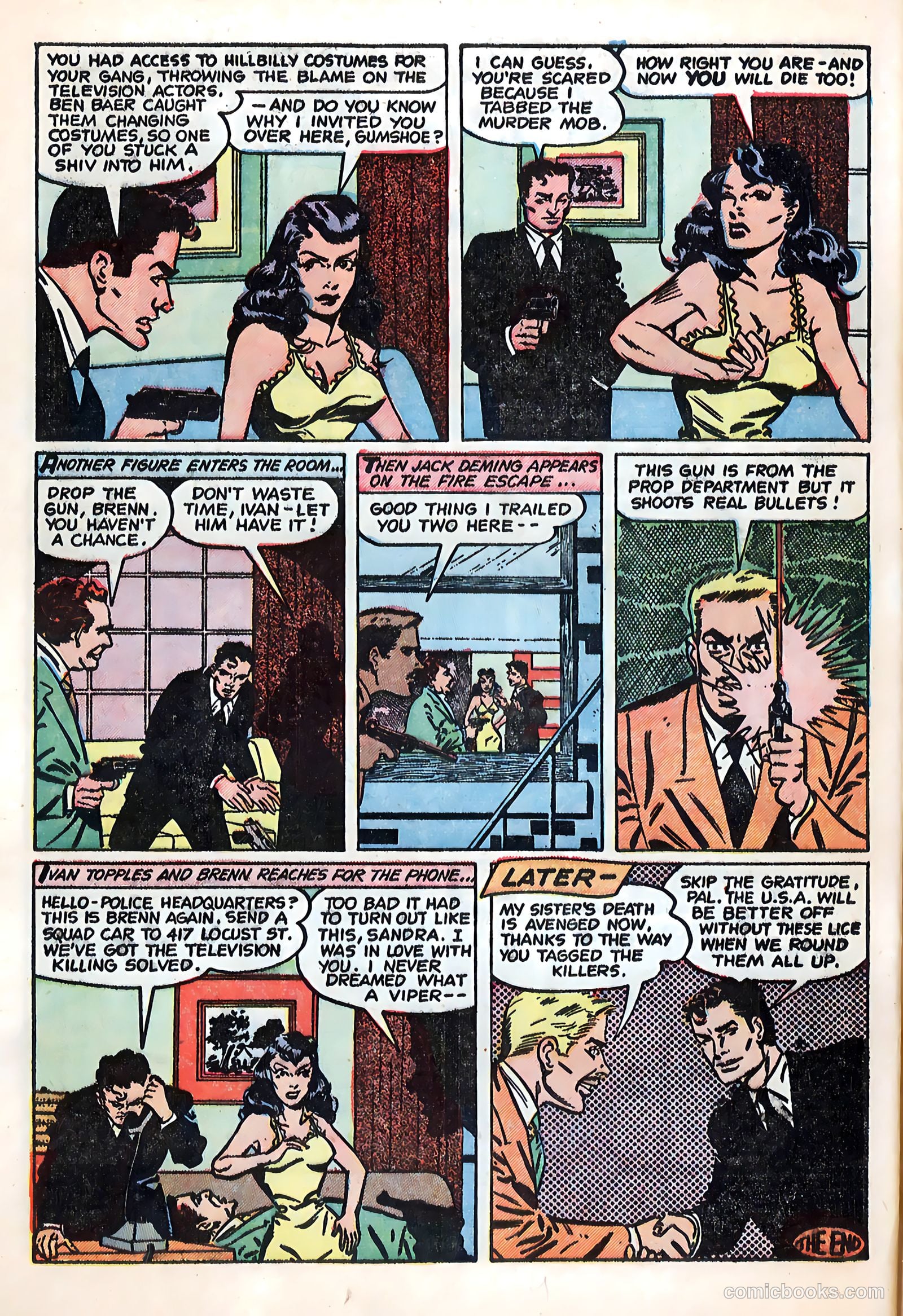Crime Mysteries #12 (1954) — page 24 of 36