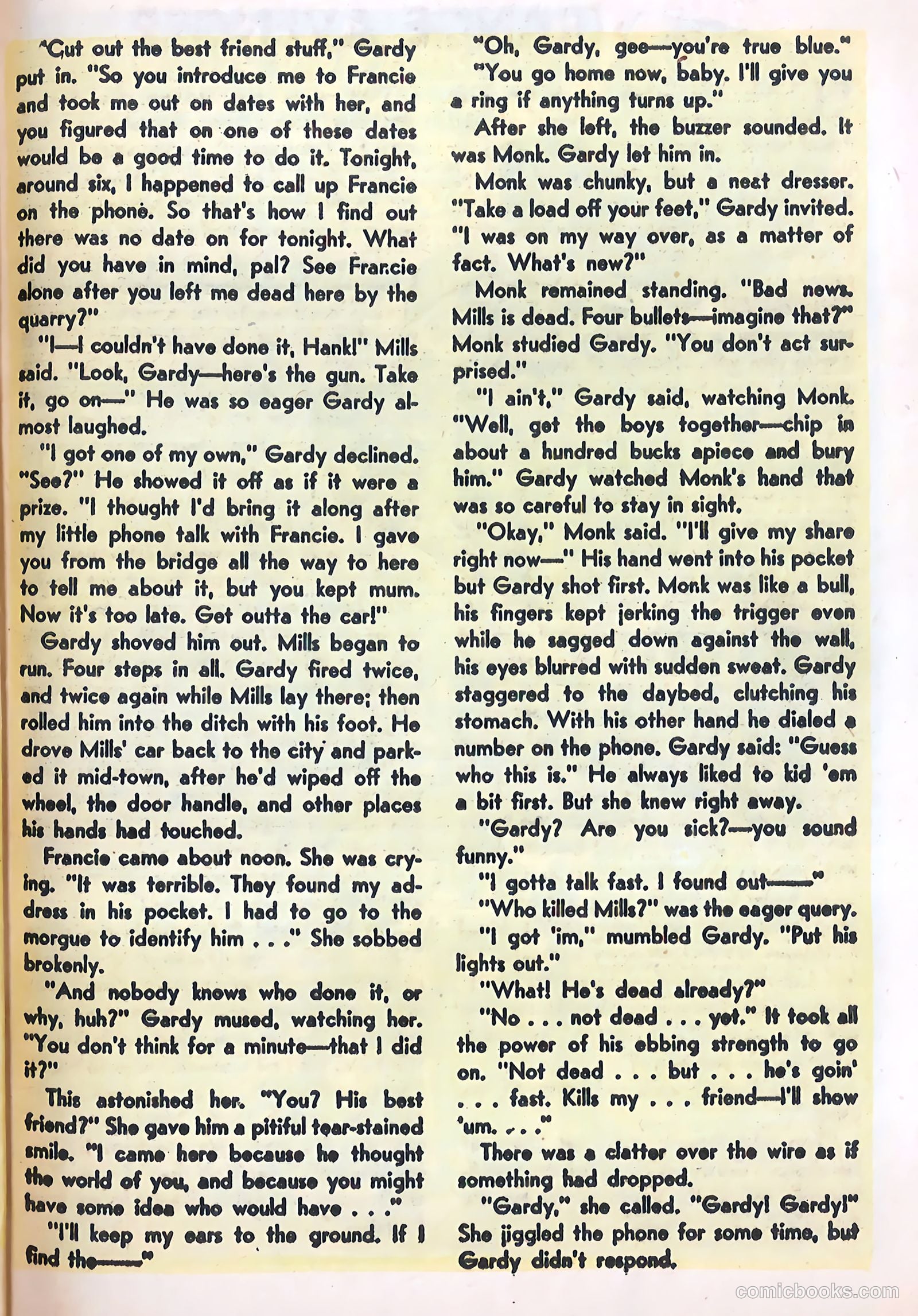 Crime Mysteries #12 (1954) — page 27 of 36