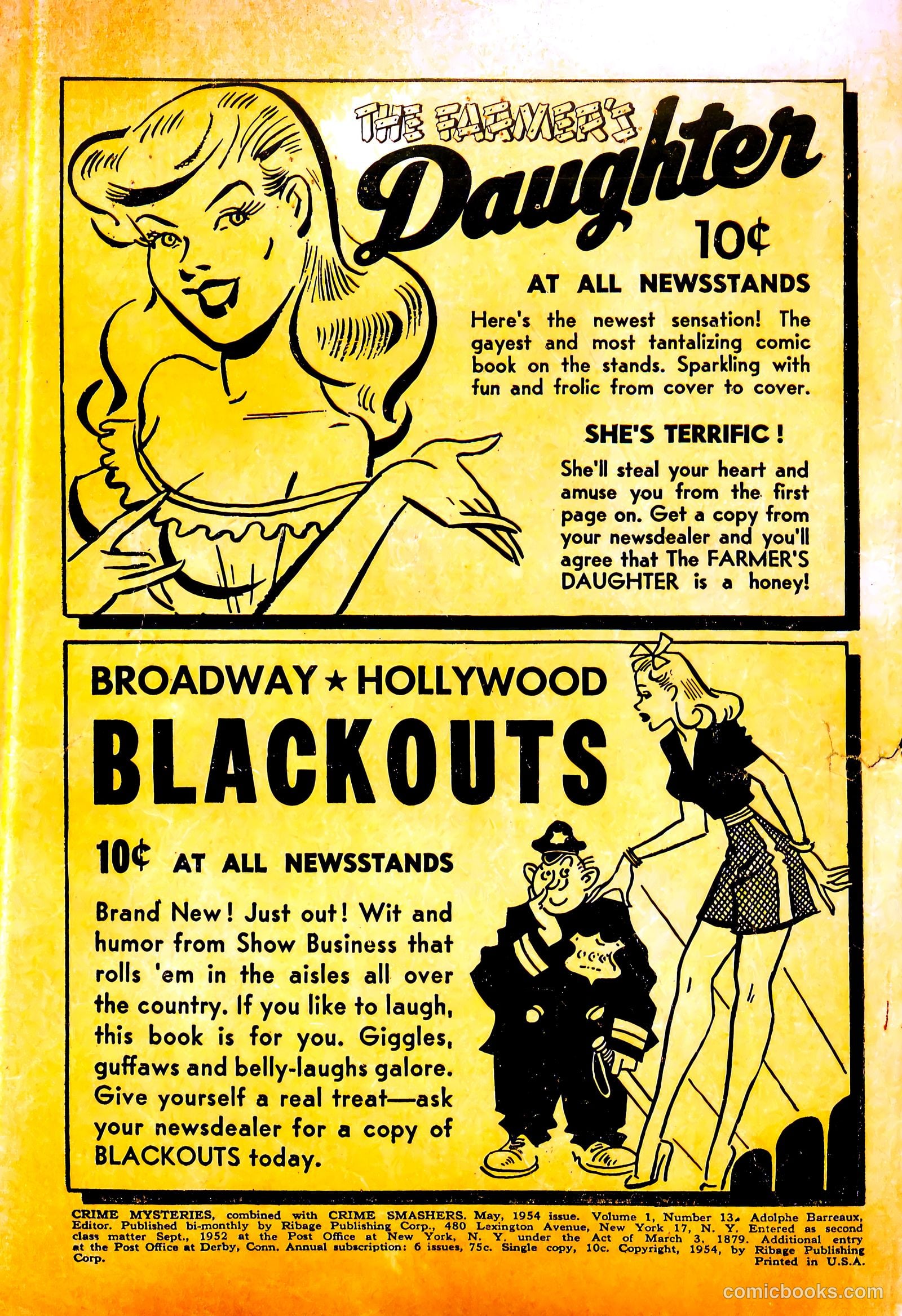 Crime Mysteries #13 (1954) — page 2 of 36