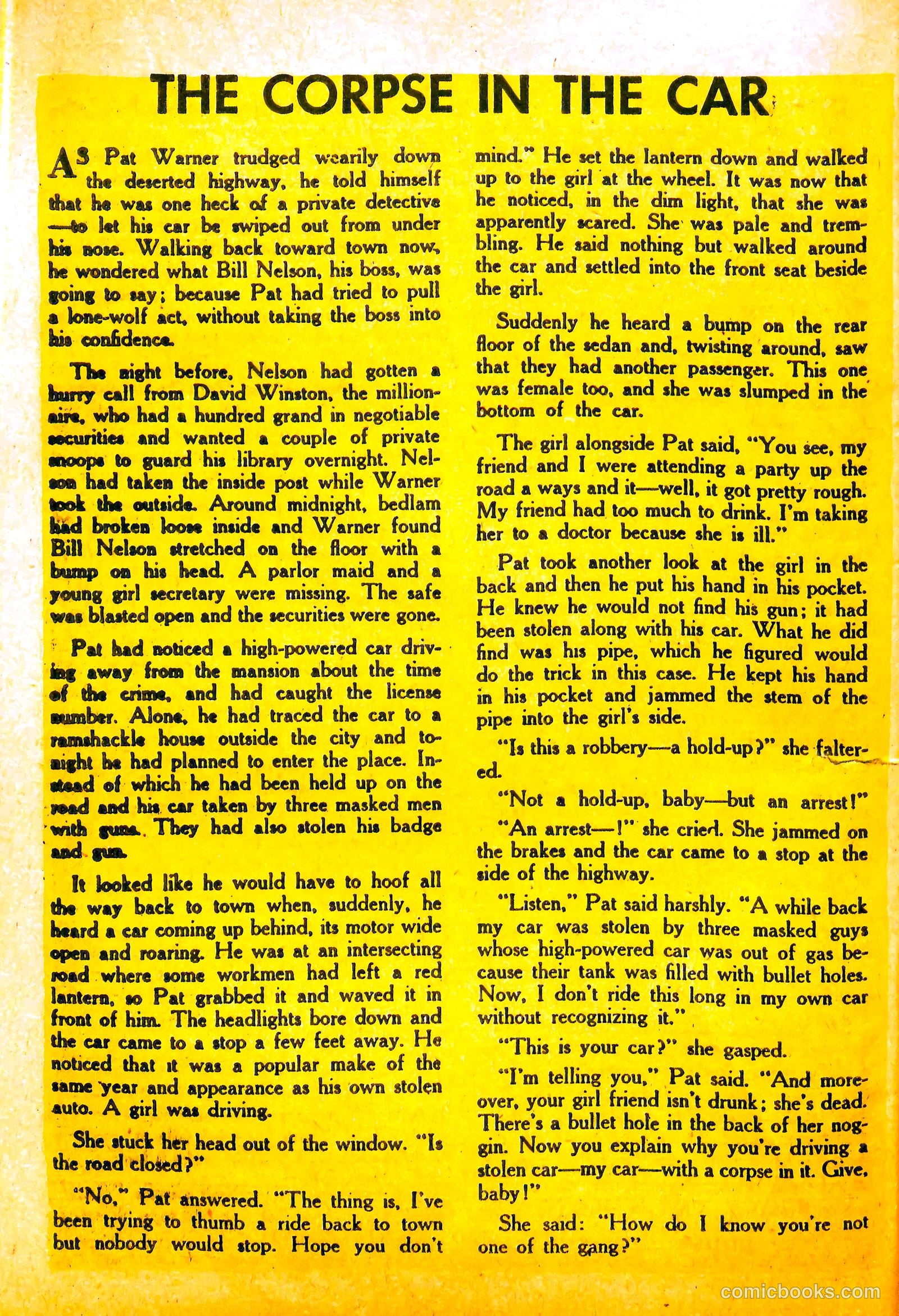Crime Mysteries #13 (1954) — page 26 of 36