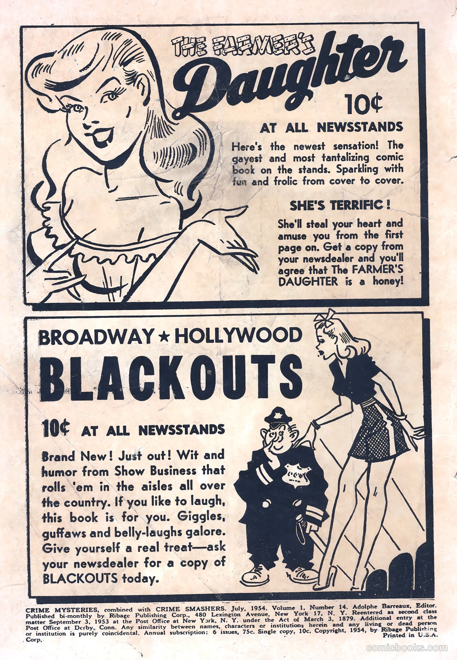 Crime Mysteries #14 (1952) — page 2 of 37