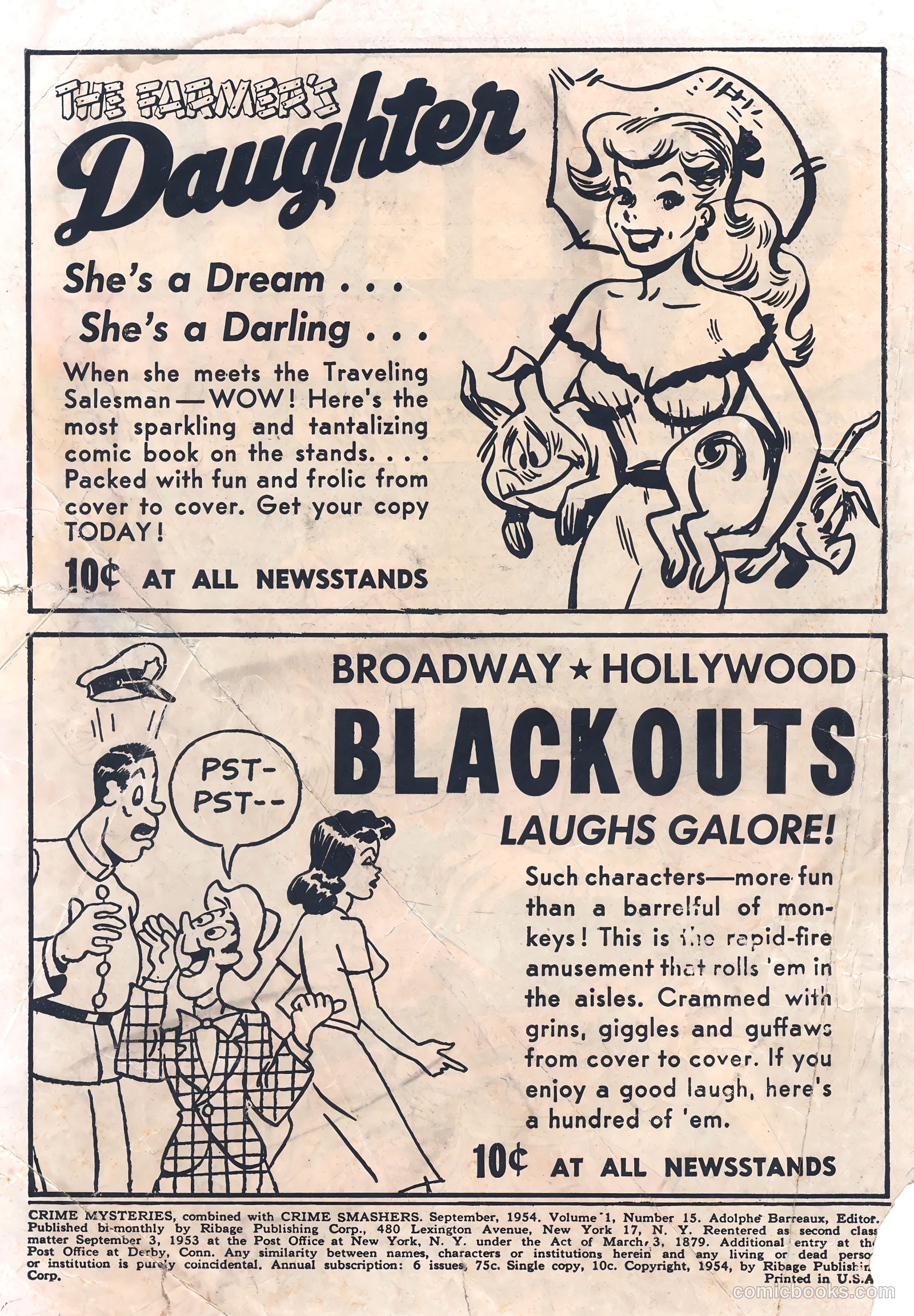 Crime Mysteries #15 (1954) — page 2 of 36