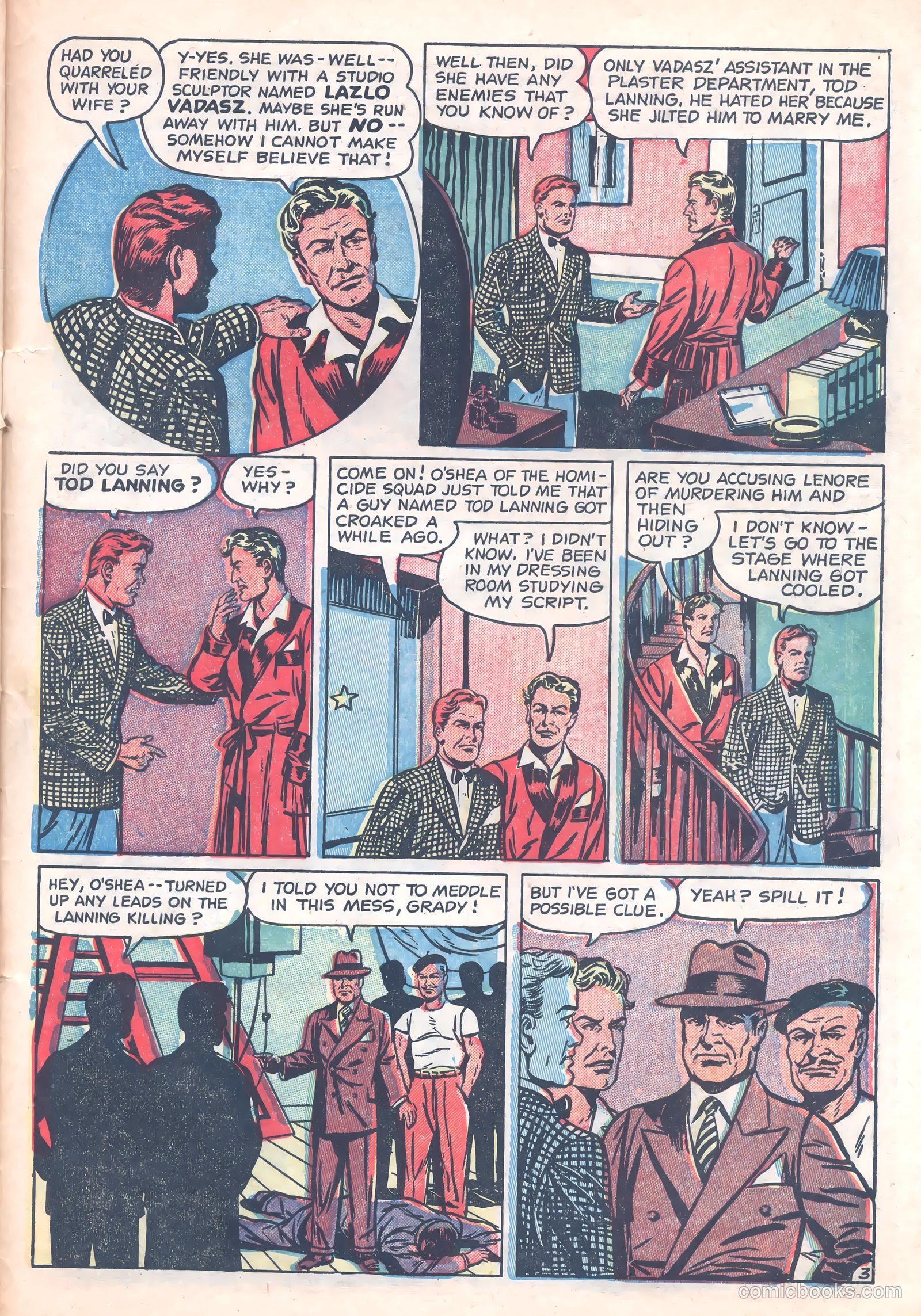 Crime Mysteries #15 (1954) — page 31 of 36