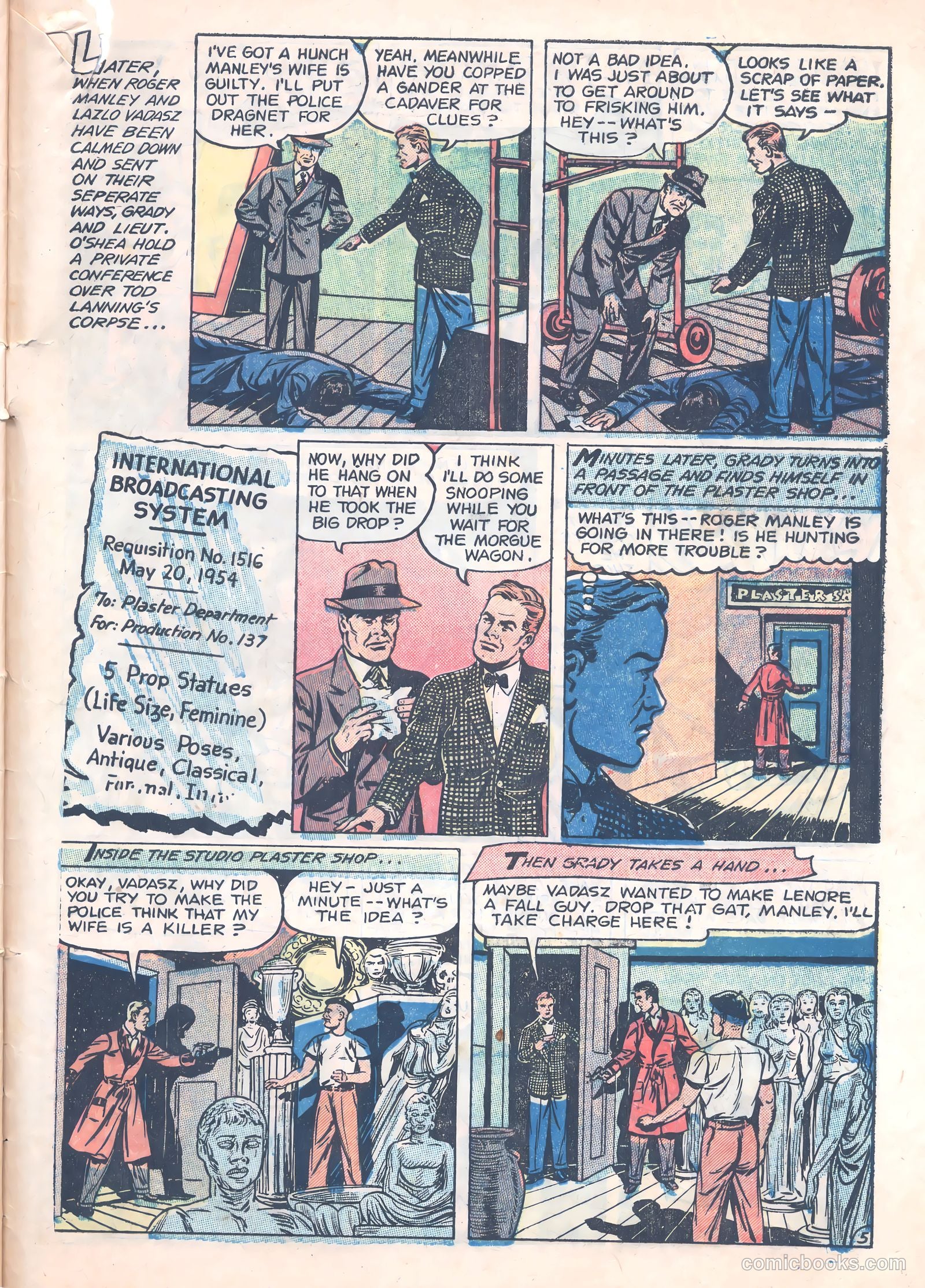 Crime Mysteries #15 (1954) — page 33 of 36