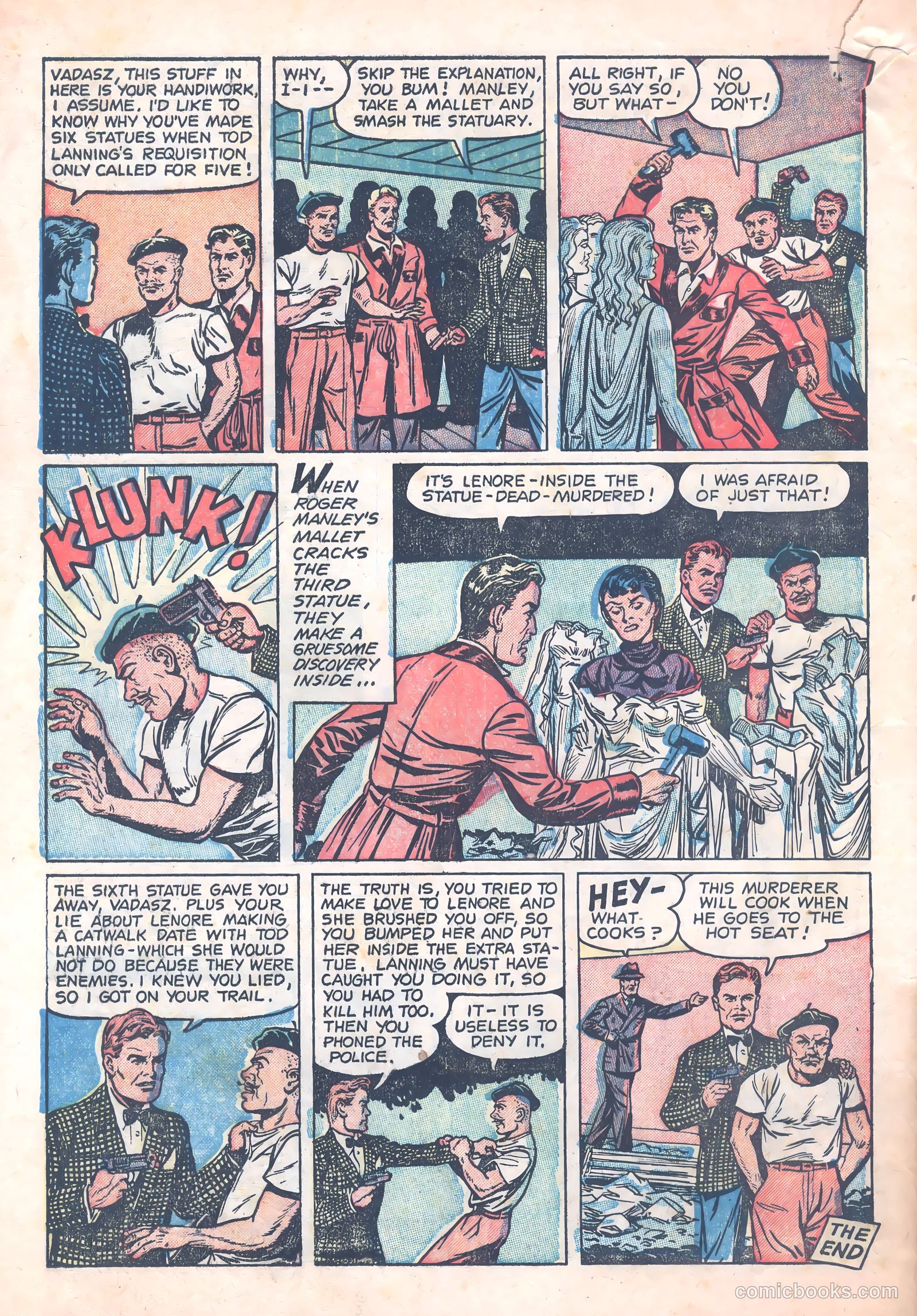 Crime Mysteries #15 (1954) — page 34 of 36