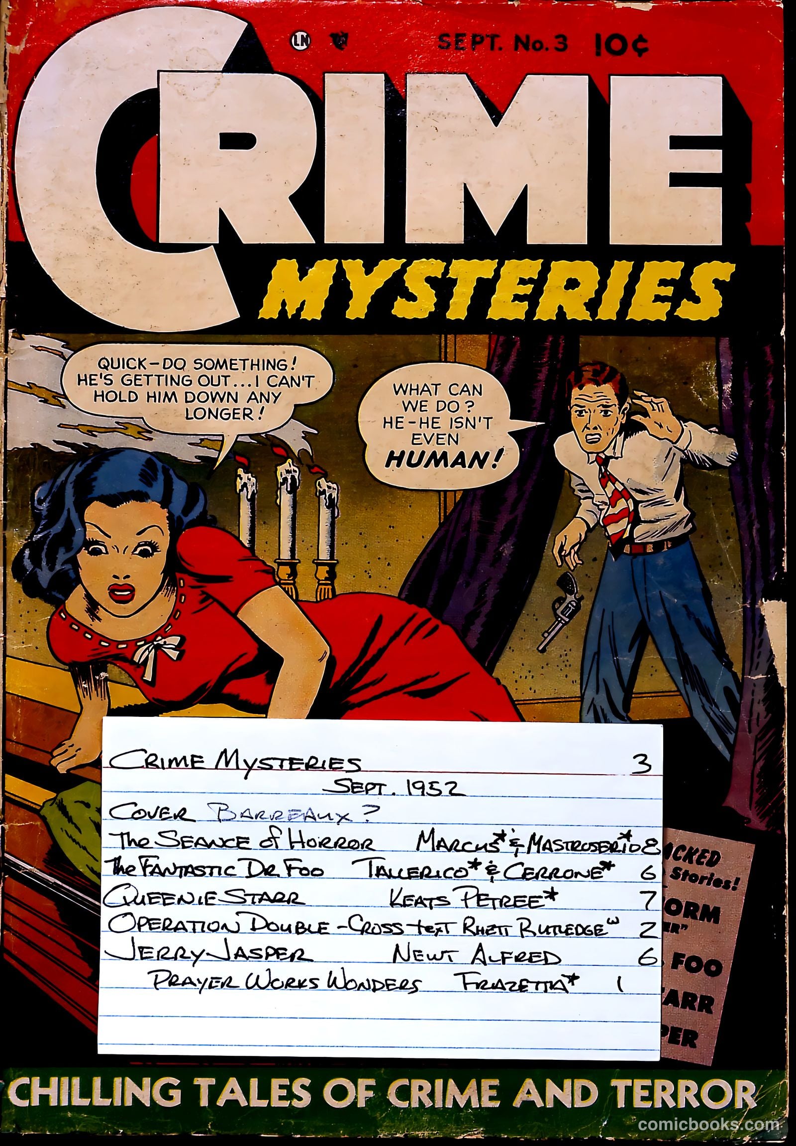 Crime Mysteries #3 (1952) — page 37 of 37