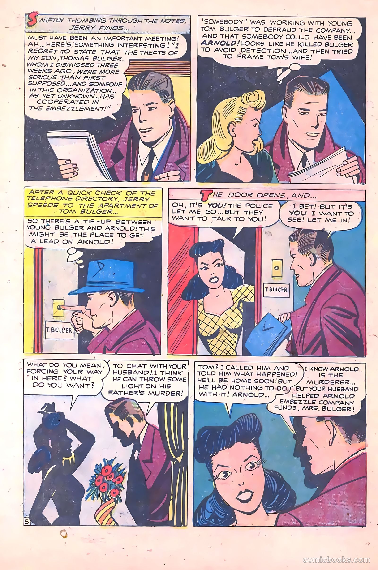 Crime Mysteries #5 (1953) — page 30 of 36