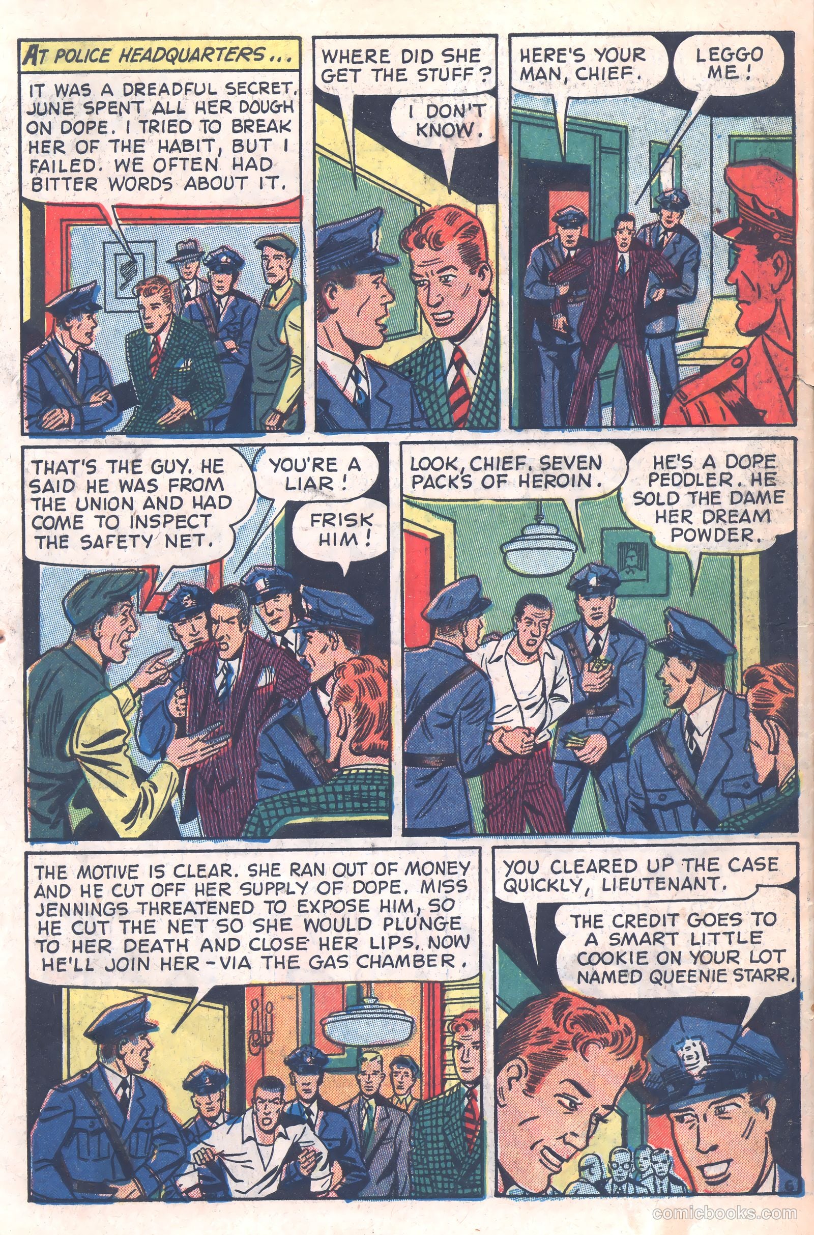 Crime Mysteries #6 (1953) — page 34 of 36