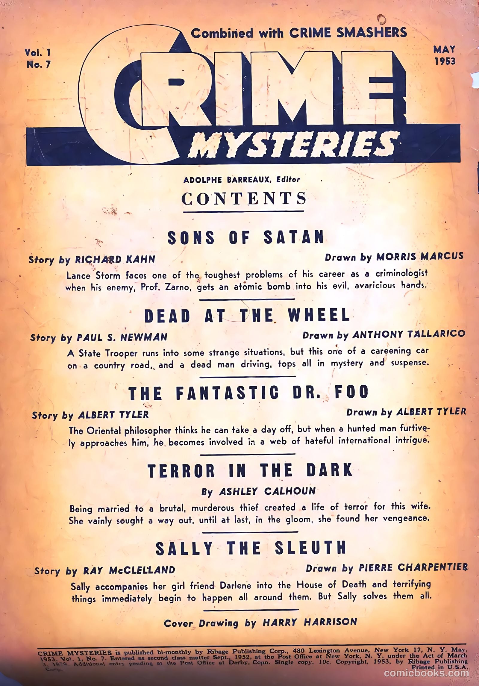 Crime Mysteries #7 (1953) — page 2 of 36