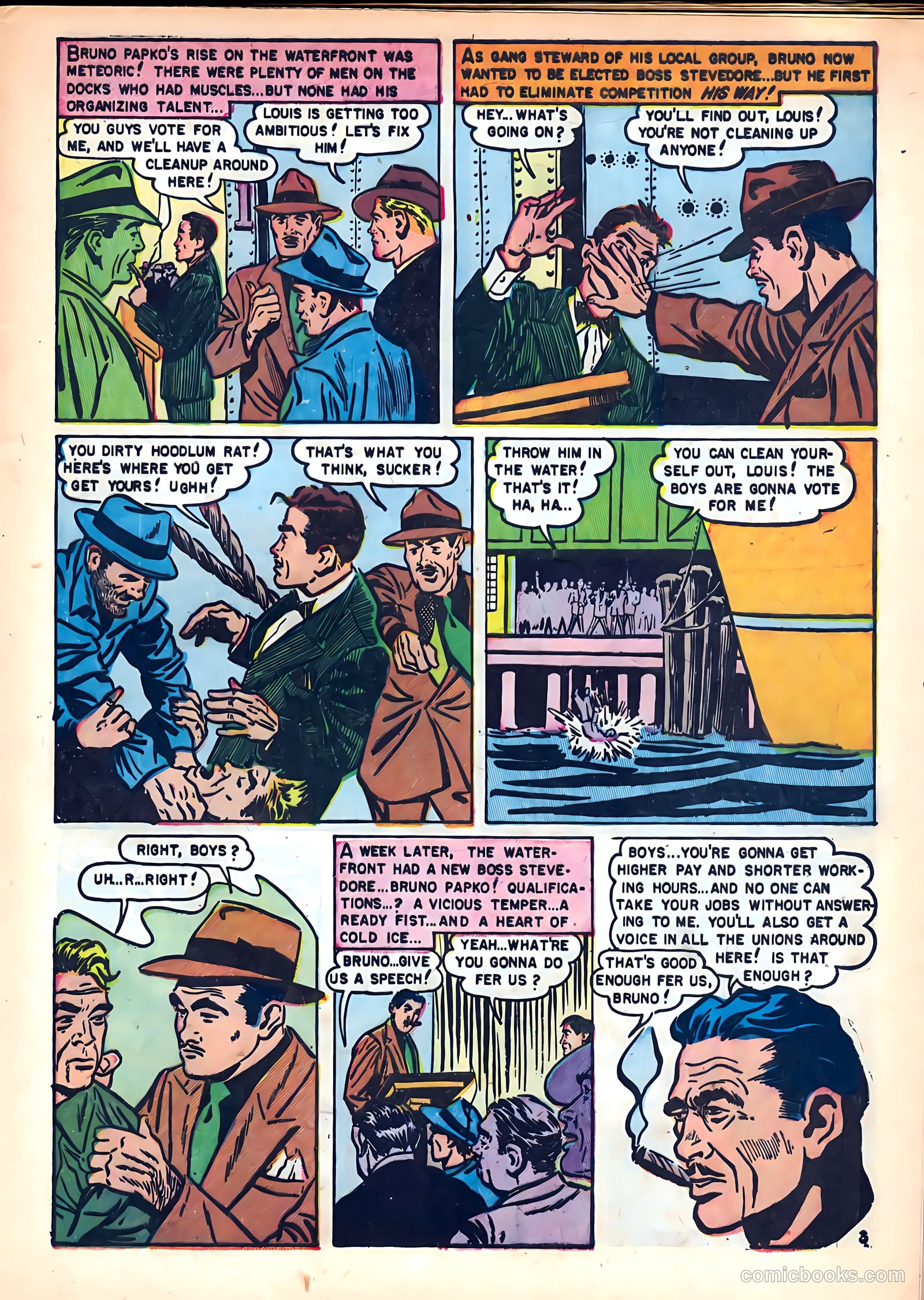 Crime on the Waterfront #4 (1952) — page 5 of 36