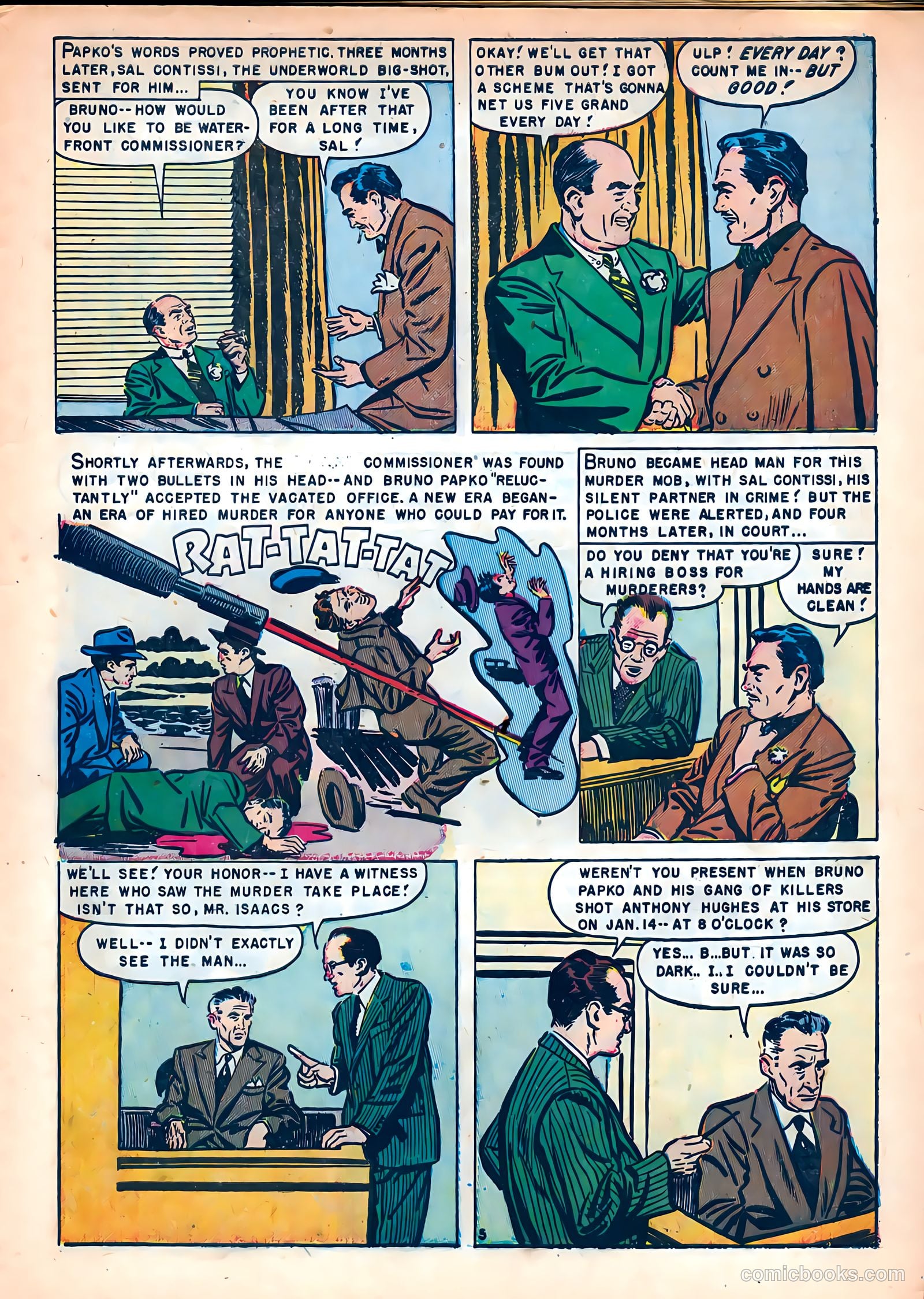 Crime on the Waterfront #4 (1952) — page 7 of 36
