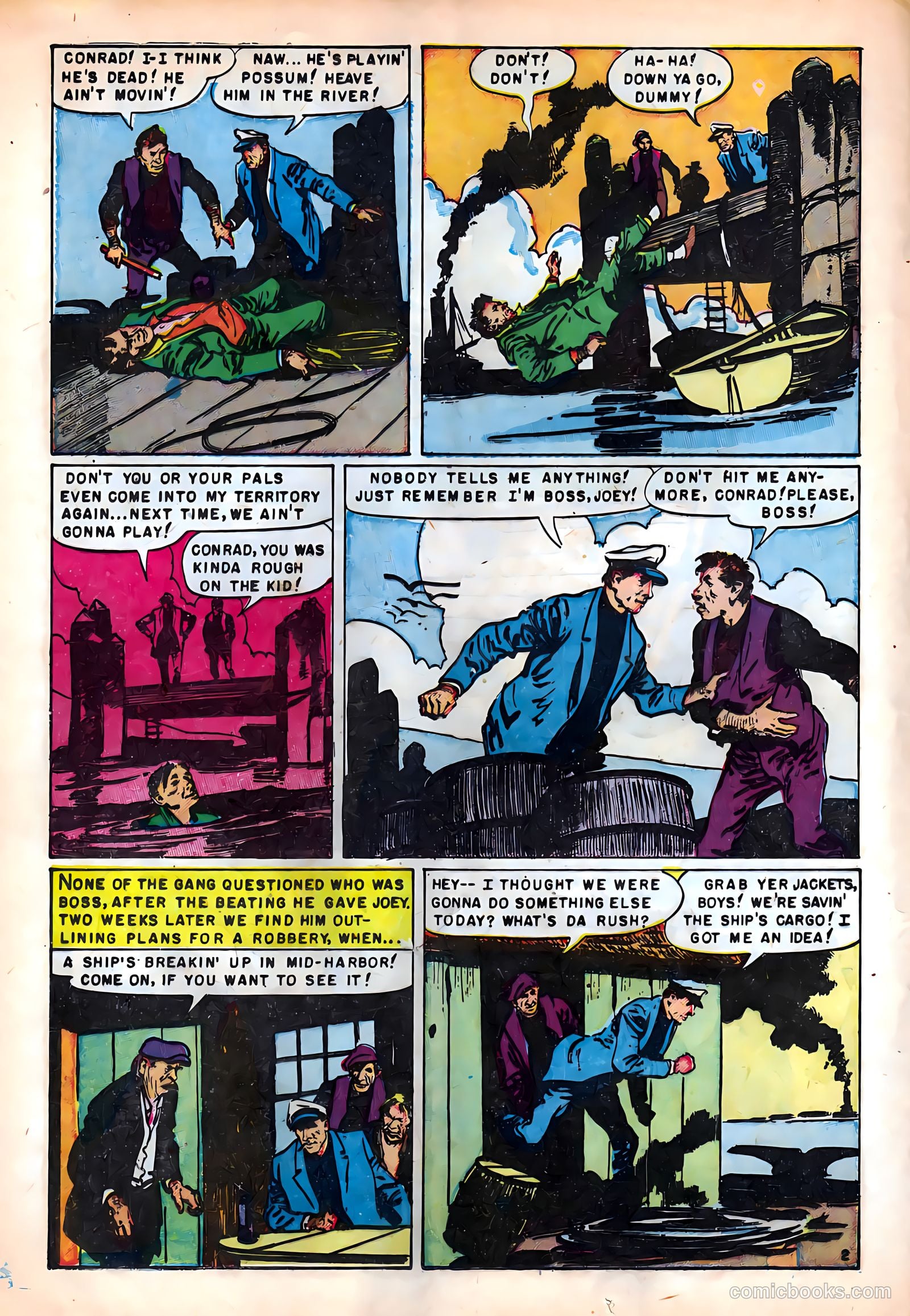 Crime on the Waterfront #4 (1952) — page 12 of 36