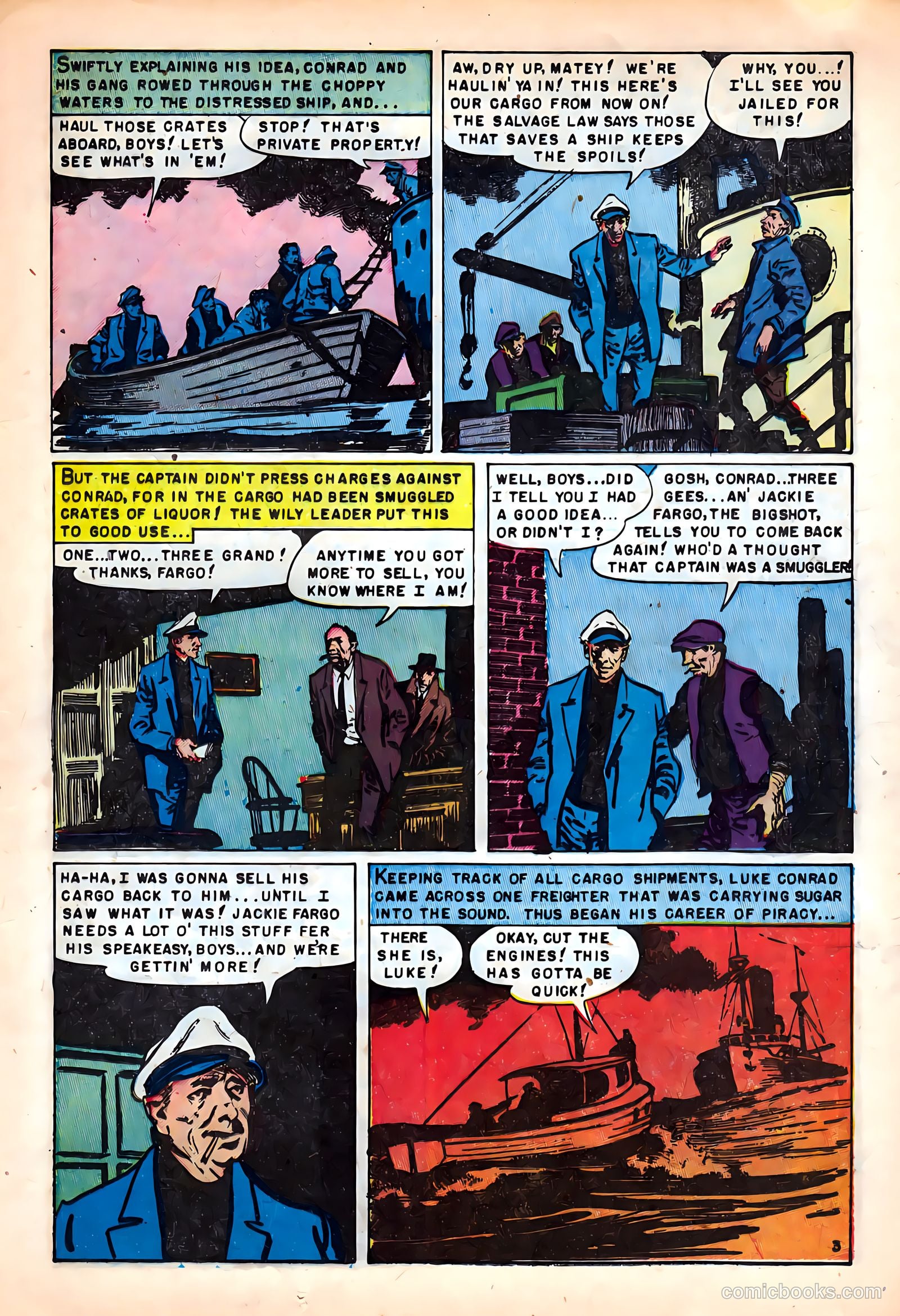 Crime on the Waterfront #4 (1952) — page 13 of 36