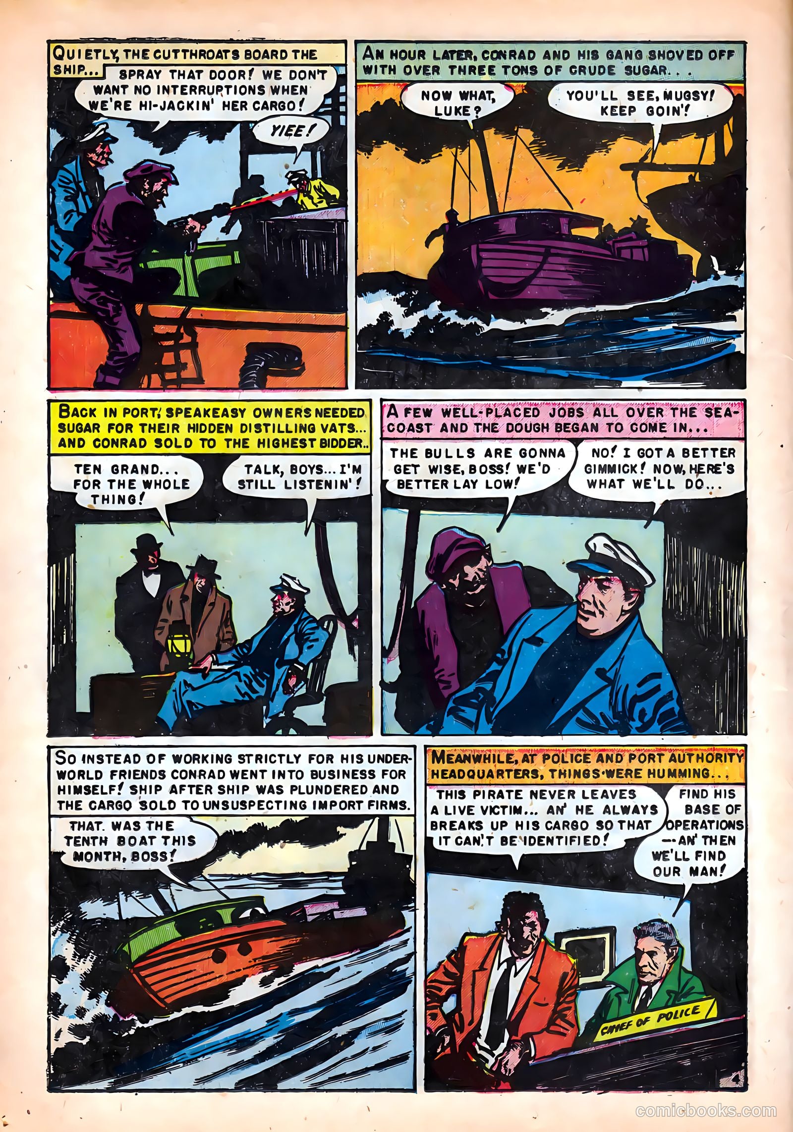 Crime on the Waterfront #4 (1952) — page 14 of 36