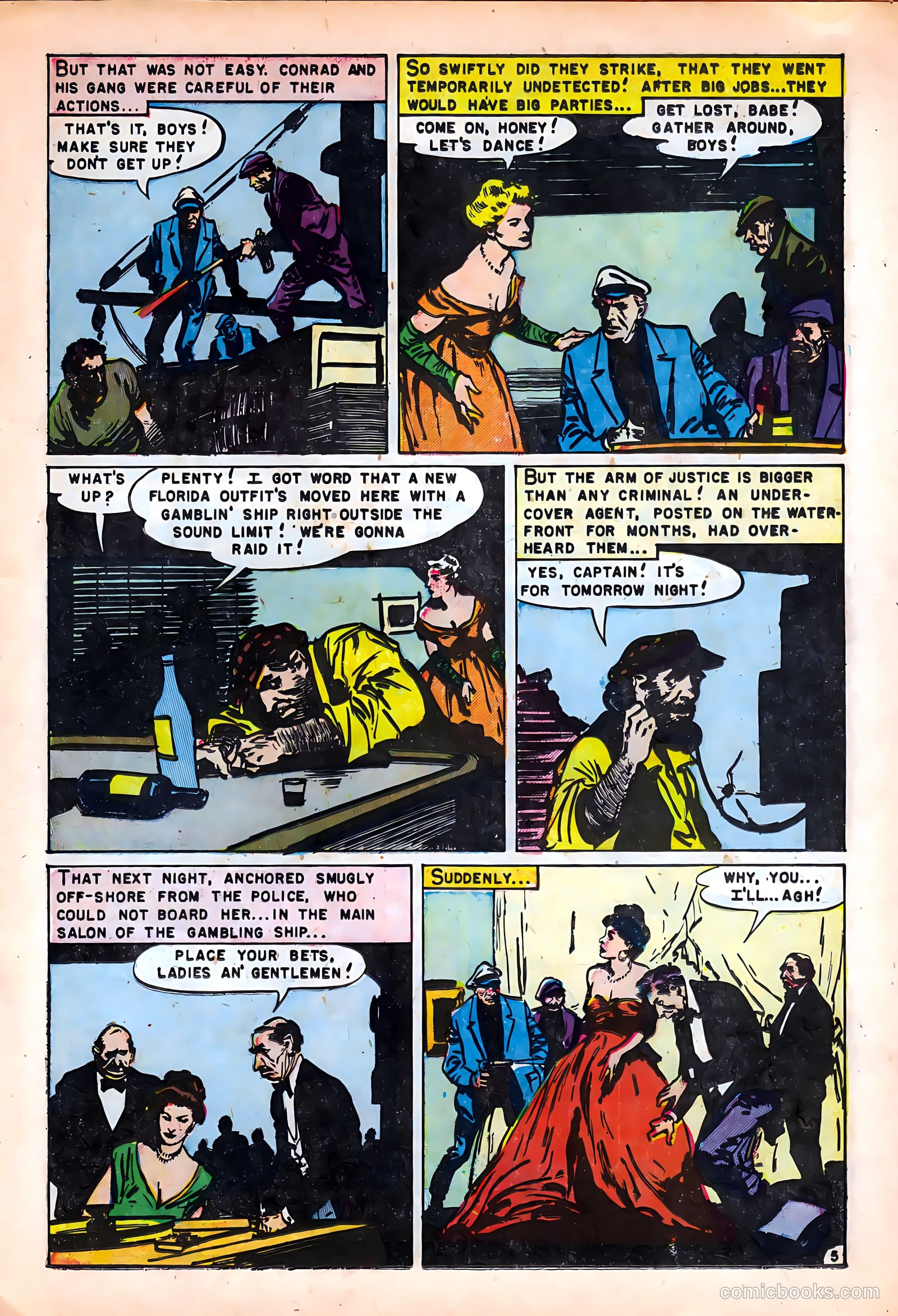 Crime on the Waterfront #4 (1952) — page 15 of 36