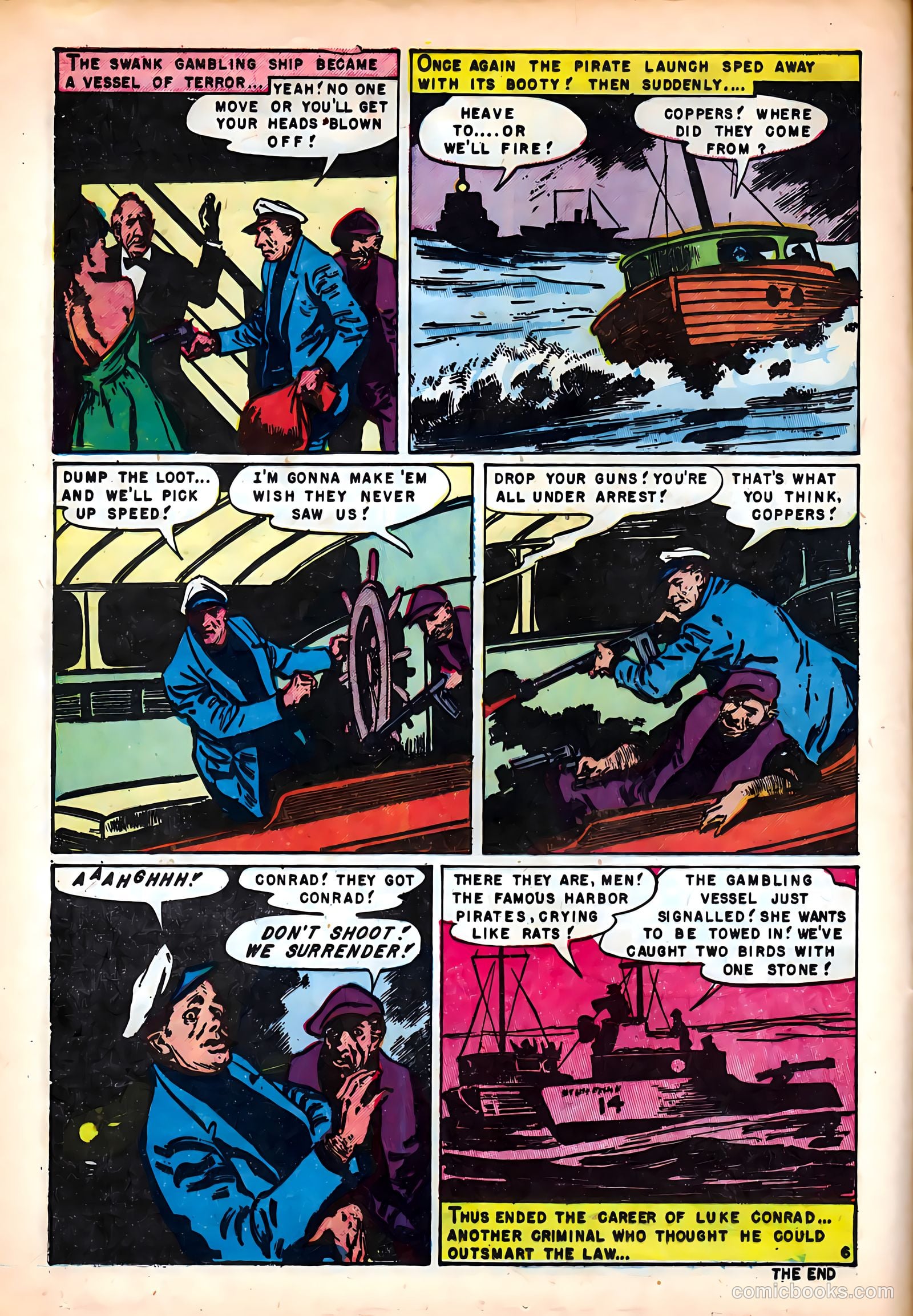 Crime on the Waterfront #4 (1952) — page 16 of 36