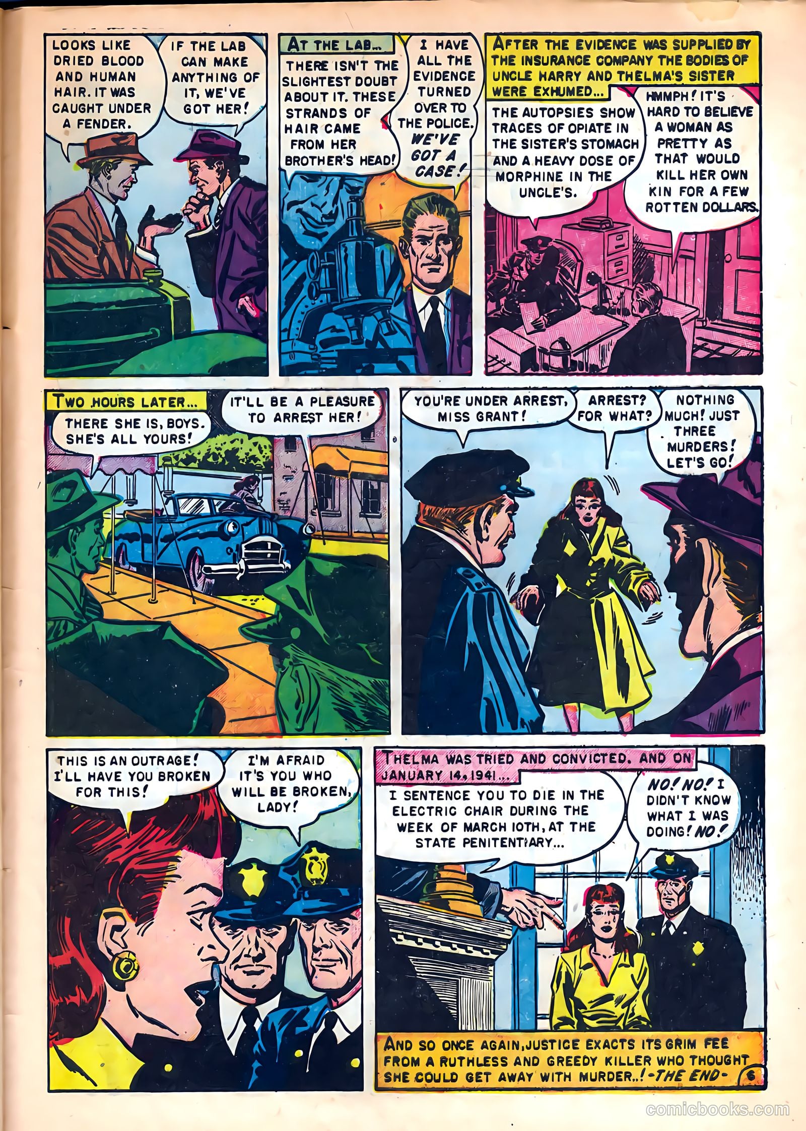 Crime on the Waterfront #4 (1952) — page 33 of 36